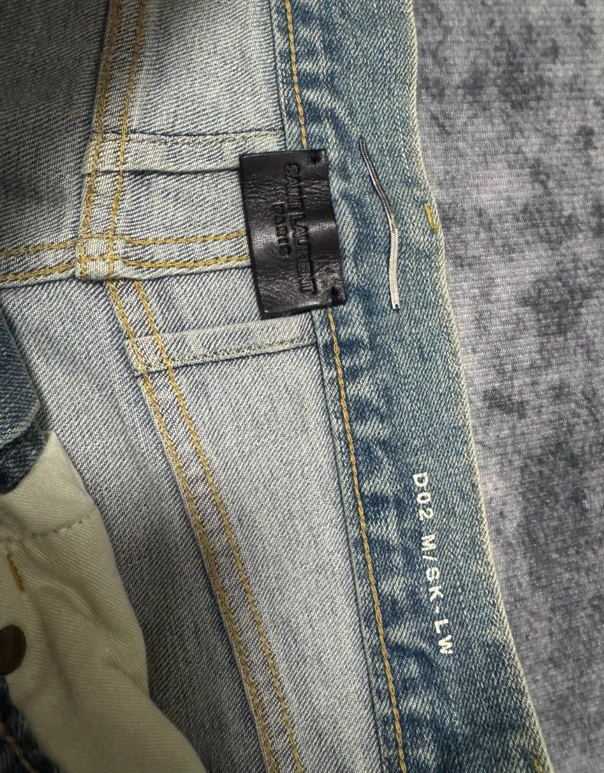 Saint Laurent Paris Saint Laurent washed vermillion light jeans-2505 Size US 29 - 6 Thumbnail