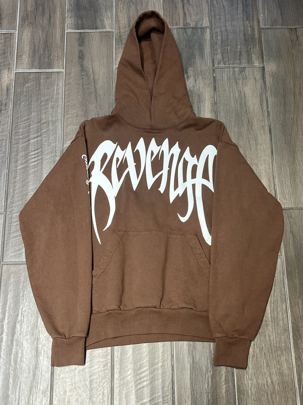 Revenge REVENGE “XXXTENTACION HEART BREAK” HOODIE - SIZE XL - BROWN Size US XL / EU 56 / 4 - 1 Thumbnail