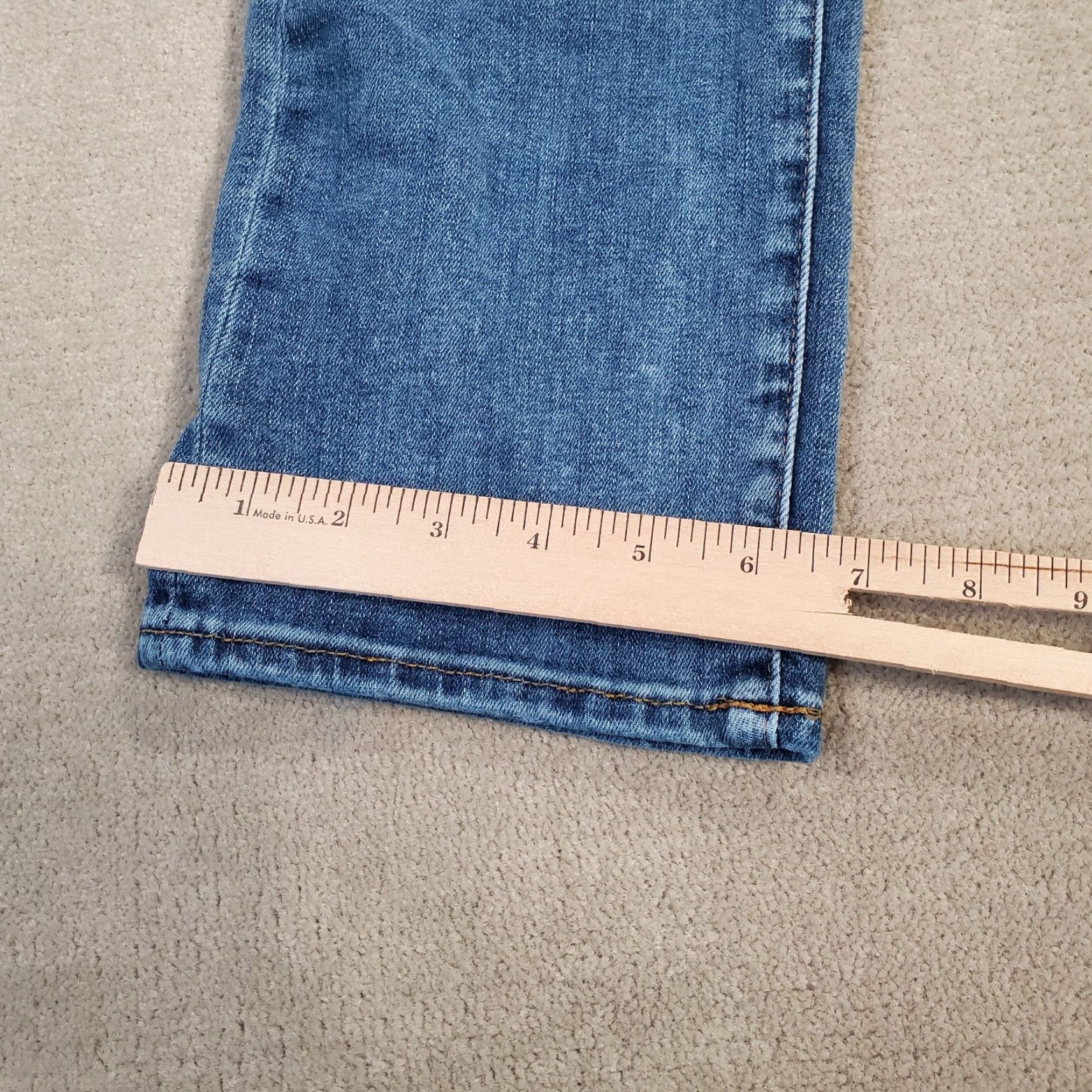 American Eagle Outfitters American Eagle Jeans Mens 28x30 Blue Original Straight Faded Medium Wash Denim Size US 28 / EU 44 - 6 Thumbnail