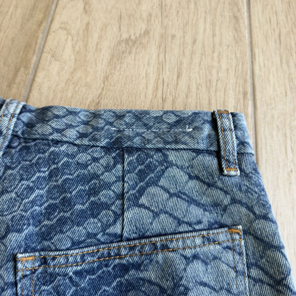 Maison Margiela MM6 SS22 Snakeskin Pattern Straight Denim Jeans Size US 30 / EU 46 - 5 Thumbnail