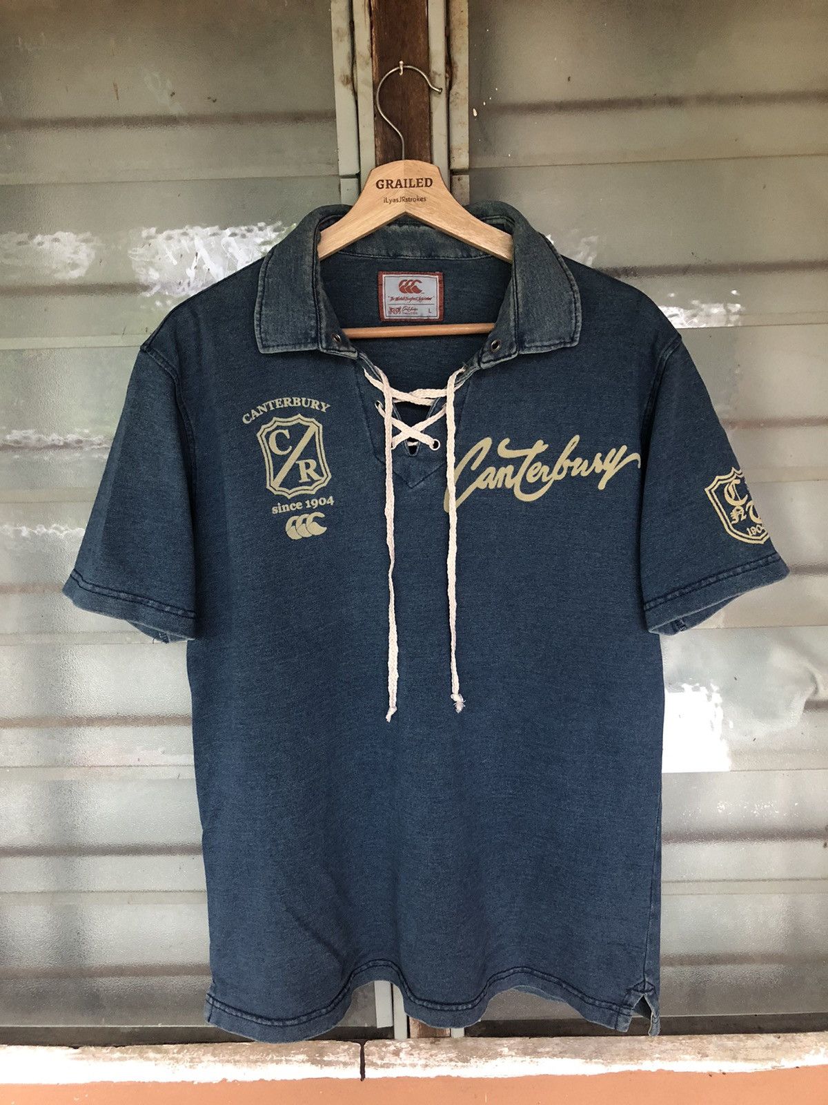 Canterbury of New Zealand Vintage Canterbury Collar Shirt Tee Size US L / EU 52-54 / 3 - 2 Thumbnail