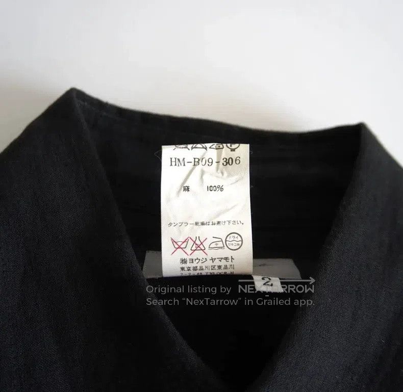 Yohji Yamamoto Yohji Yamamoto Black linen military shirt jacket Size US M / EU 48-50 / 2 - 6 Thumbnail
