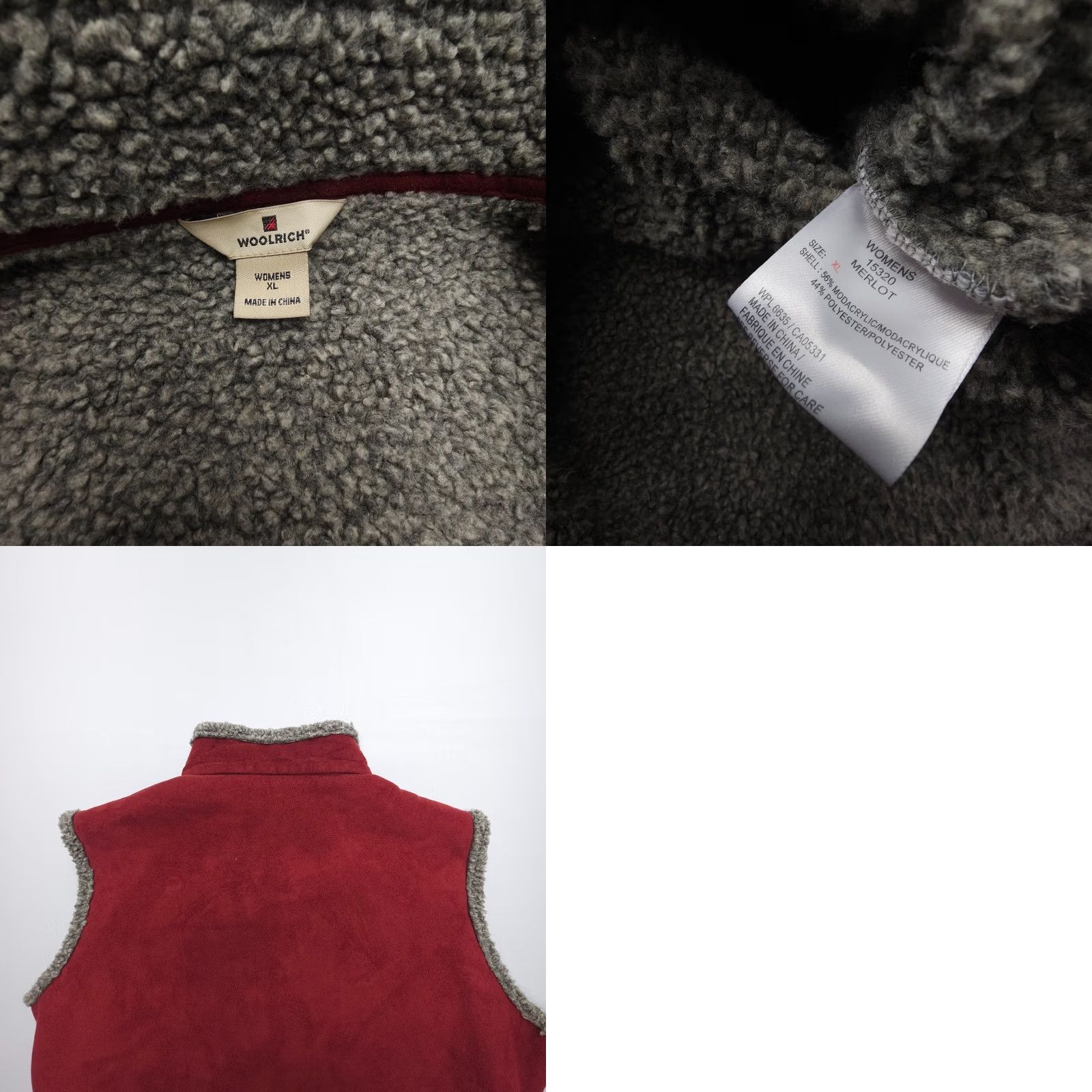 Vintage Woolrich Vest Womens XL Red Full Zip Lined Fleece Southwestern Outdoor Woolrich Size XL / US 12-14 / IT 48-50 - 8 Thumbnail