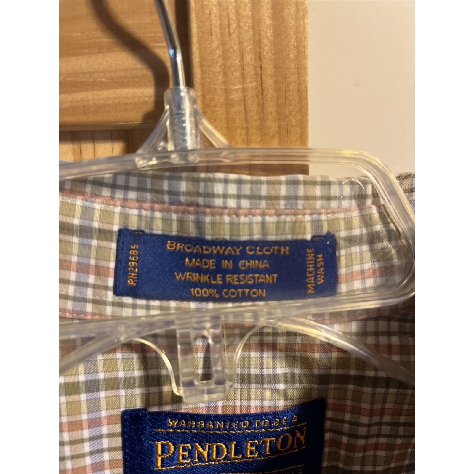 Pendleton Pendleton Men’s M Green Brown check LS broadway cloth shirt Size US M / EU 48-50 / 2 - 4 Thumbnail