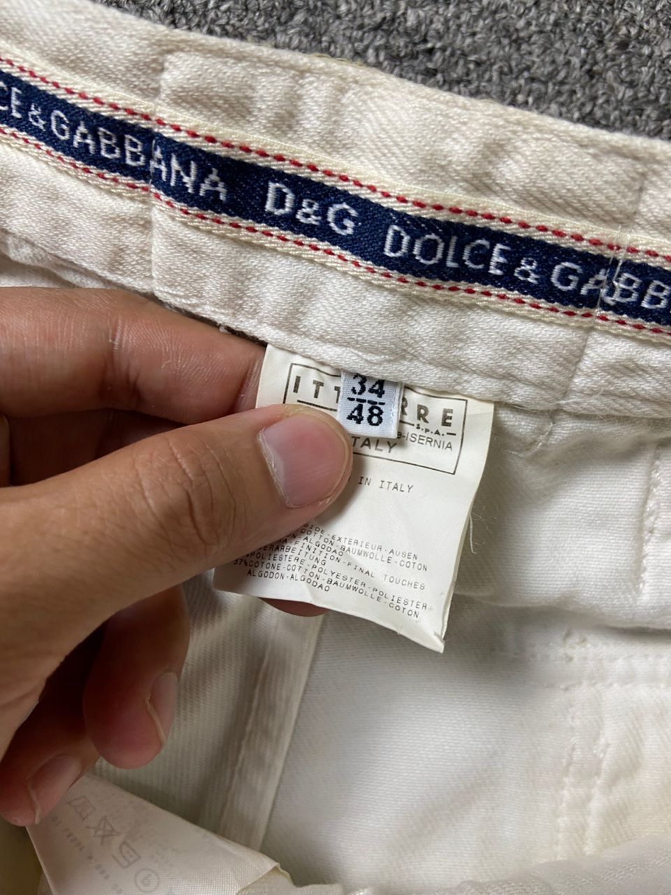 Dolce & Gabbana 🔥 DOLCE & GABBANA Combat Rebel Label Jeans 🔥 (135) Size US 34 / EU 50 - 6 Thumbnail