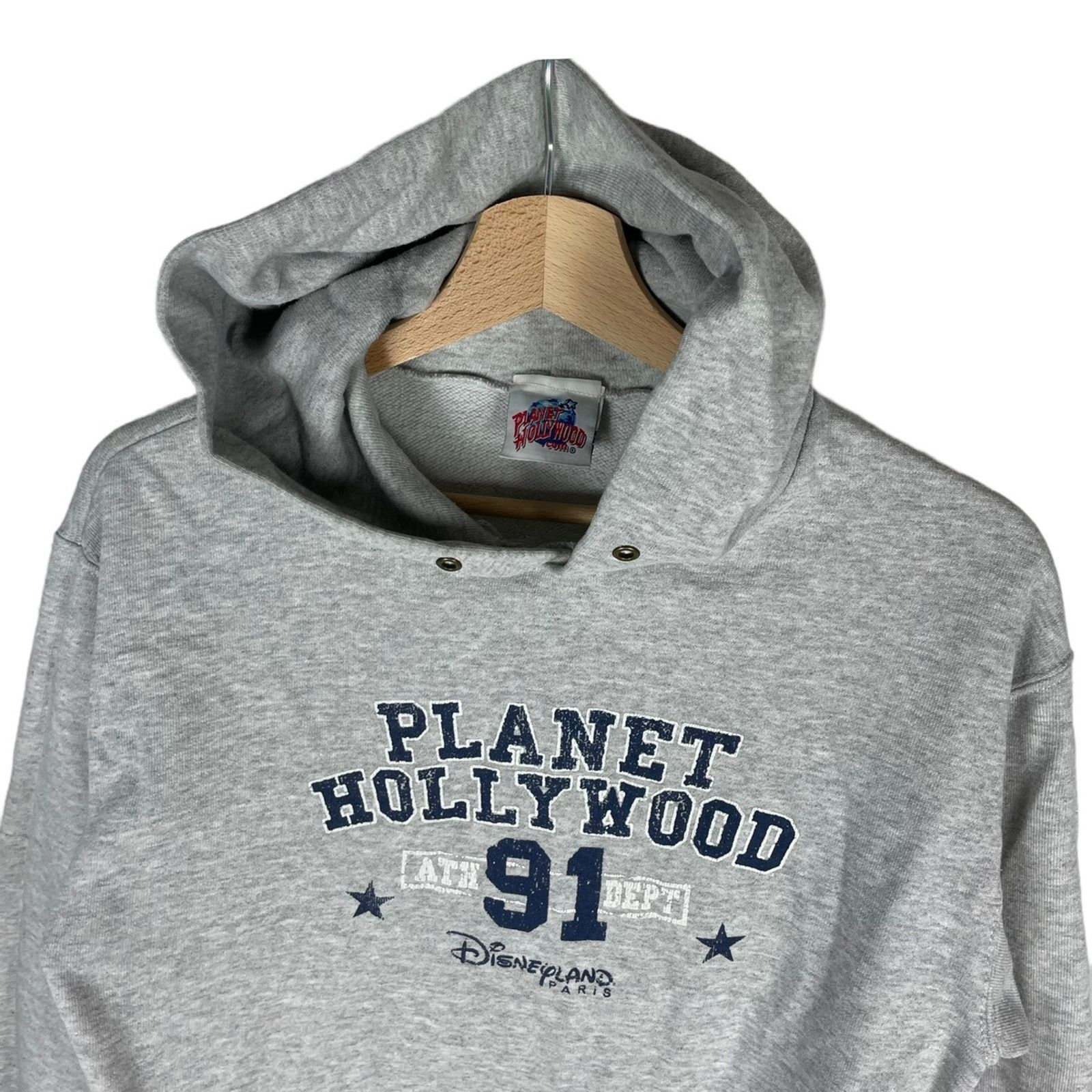 Planet Hollywood PLANET HOLLYWOOD HOODIE SWEATSHIRT VINTAGE COLOUR GREY RARE Size US S / EU 44-46 / 1 - 2 Thumbnail