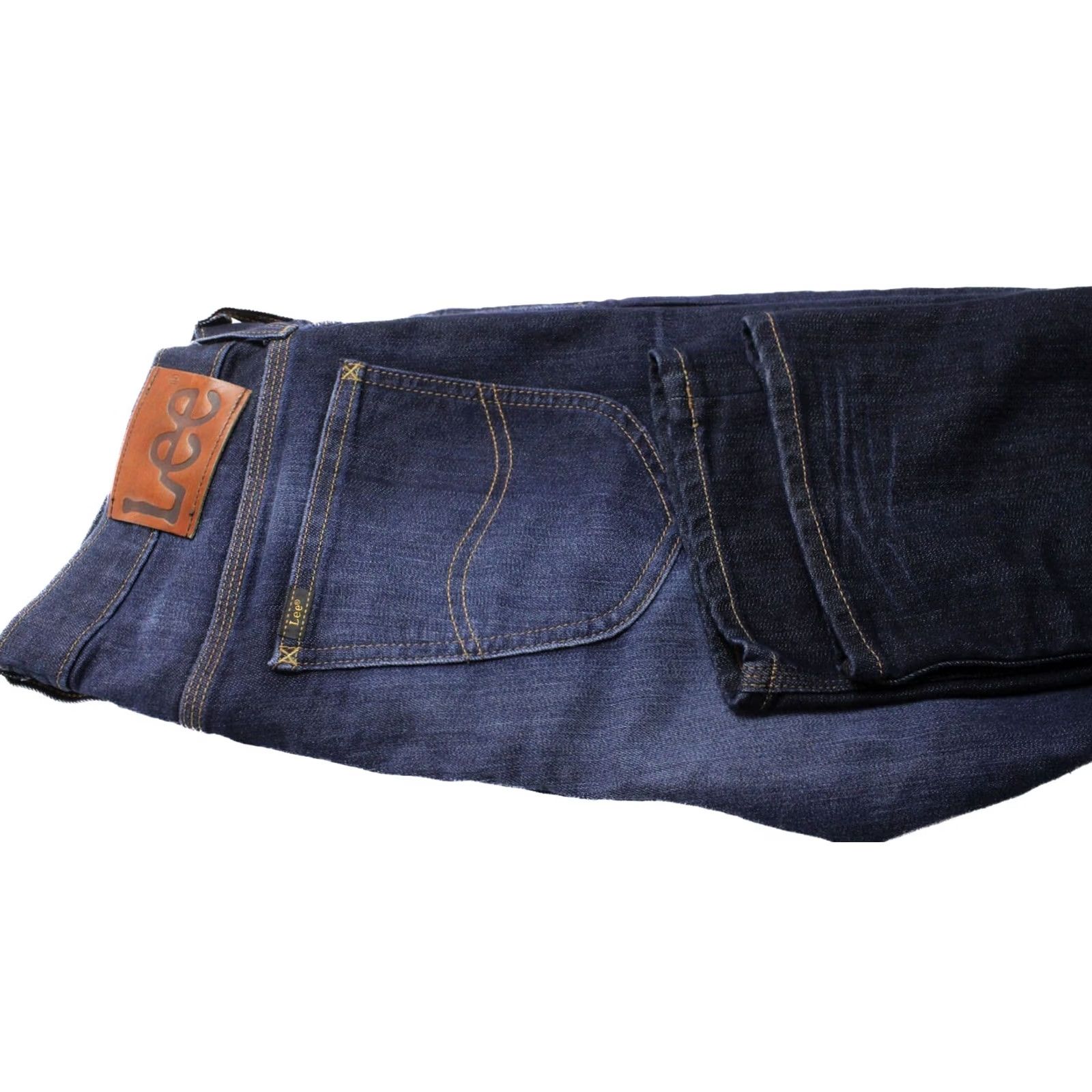 Lee LEE Jeans Men Regular Jeans Daren W30/L34 Button Fly Blue Denim Pants 34in Inseam Mens Size US 30 / EU 46 - 5 Thumbnail