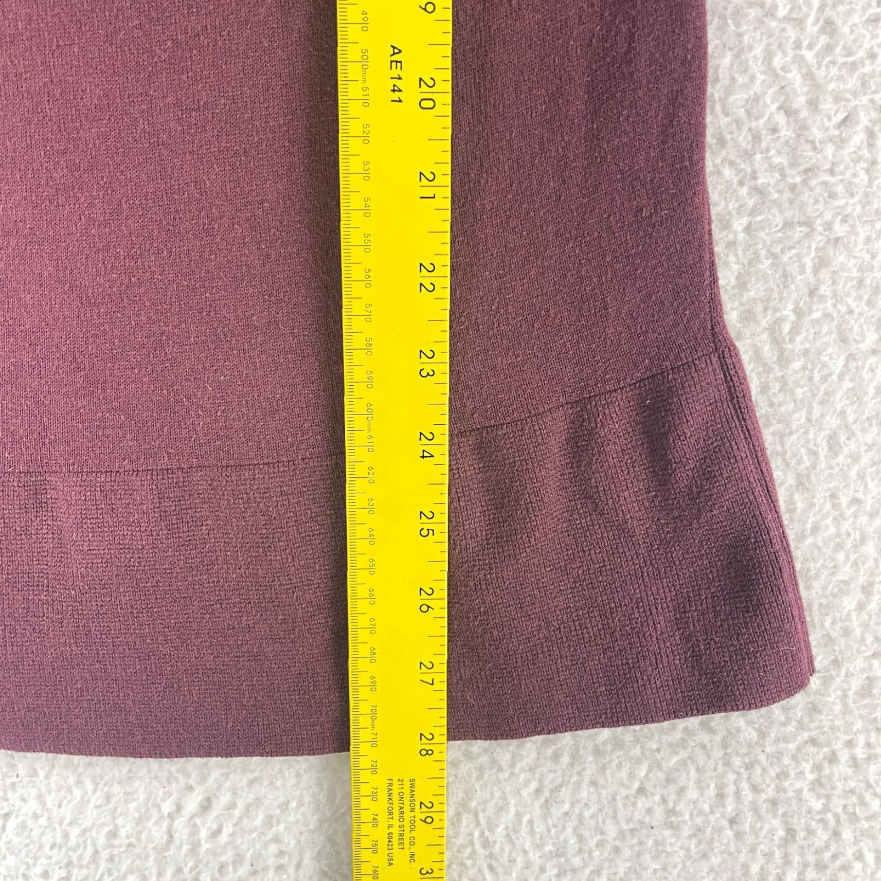 Vintage Peruvian Connection Burgundy Turtle Neck Shirt Womens Small Long Sleeve Cotton Size S / US 4 / IT 40 - 7 Thumbnail