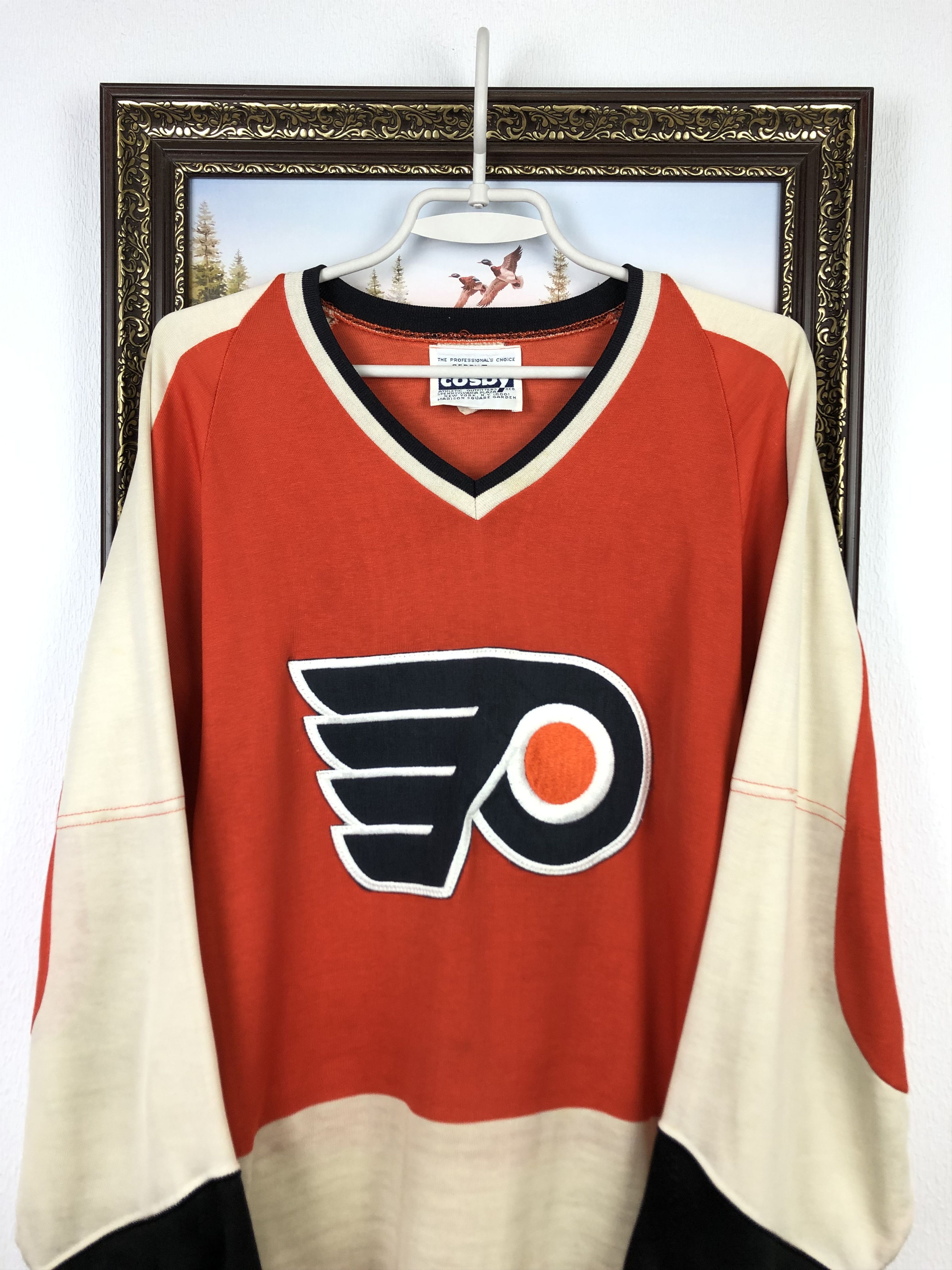 NHL Vintage 80's Philadelphia Flyers NHL Jersey Shirt Hockey Size US M / EU 48-50 / 2 - 2 Thumbnail