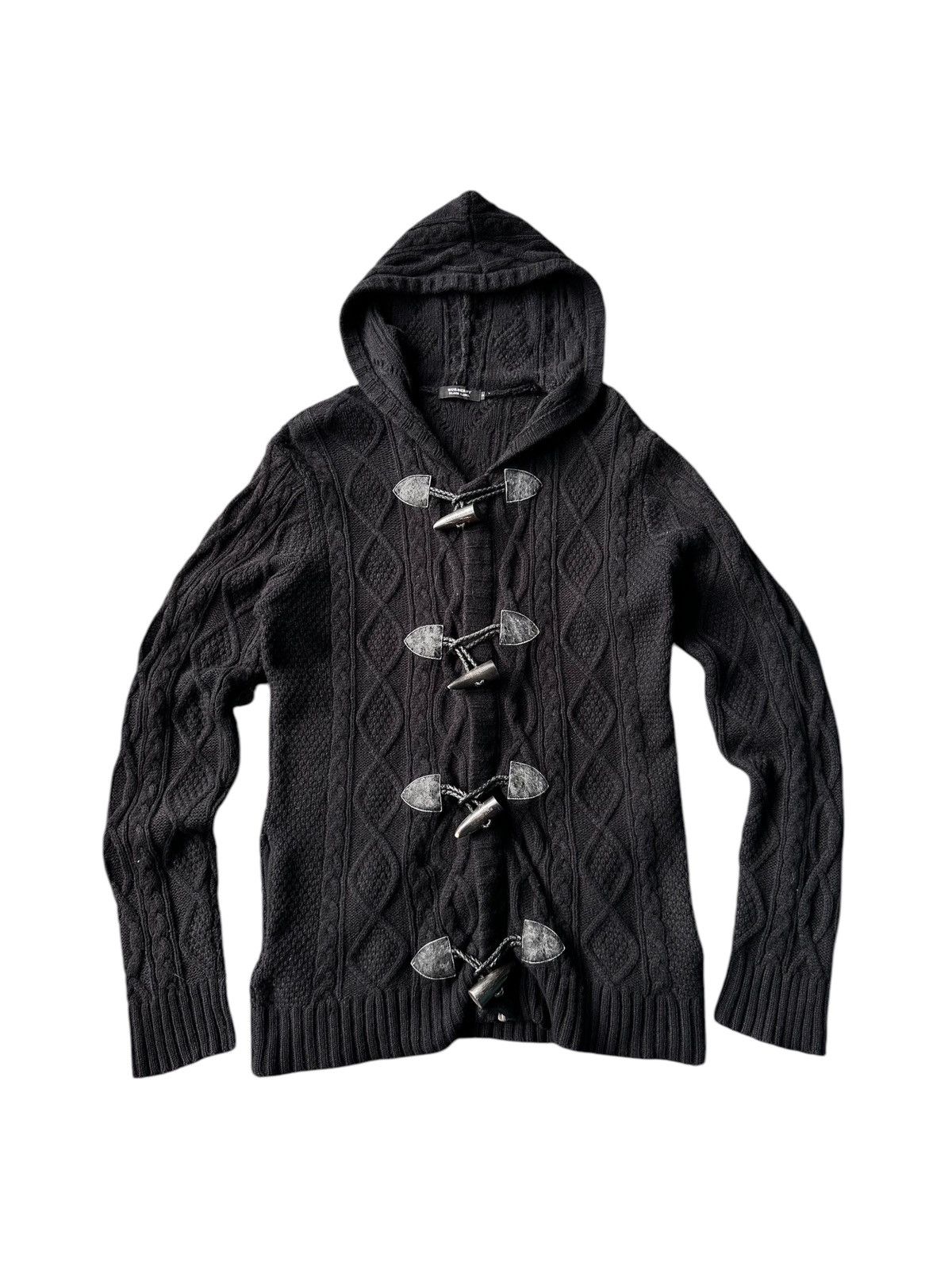 Burberry × Designer Burberry Black Label Knitwear Zip Hoodie Size M / US 6-8 / IT 42-44 - 3 Thumbnail