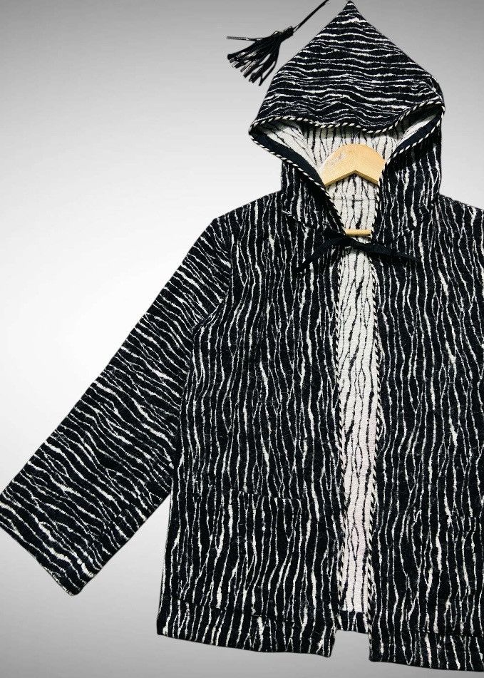 agnes b. Vintage 90’s Agnes B. Hooded Tassel Coat - Knit Djellaba Size US L / EU 52-54 / 3 - 5 Thumbnail