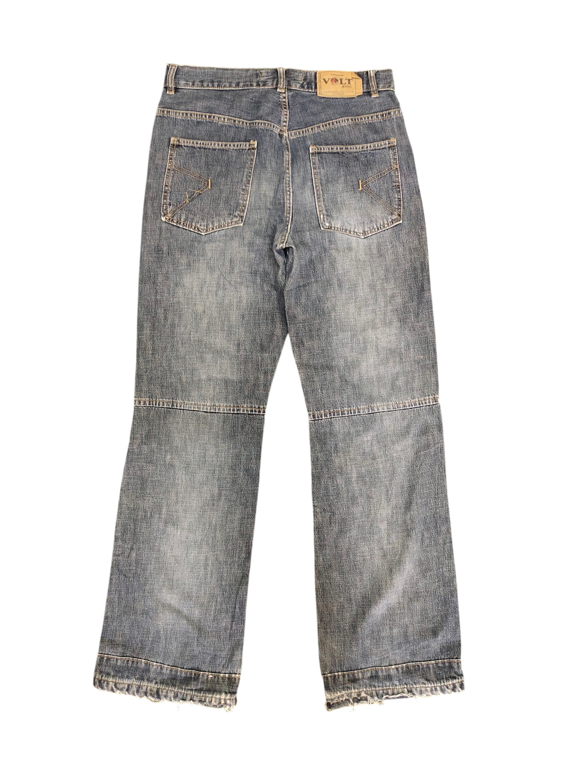 Kapital Vintage Volt Japan Biker Jeans - Distress Faded Grunge Denim Size US 32 / EU 48 - 8 Thumbnail