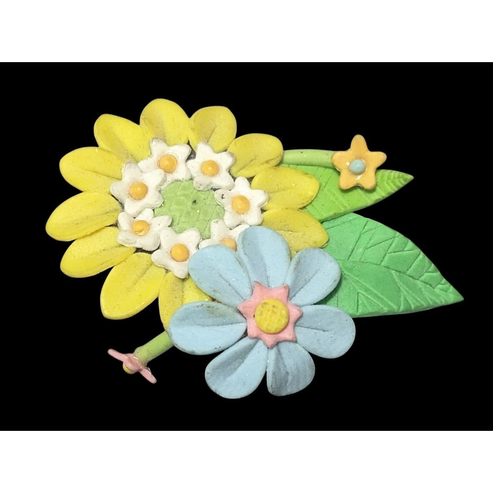 Other Cottagecore Retro Floral Handmade Signed Brooch Size ONE SIZE - 1 Thumbnail