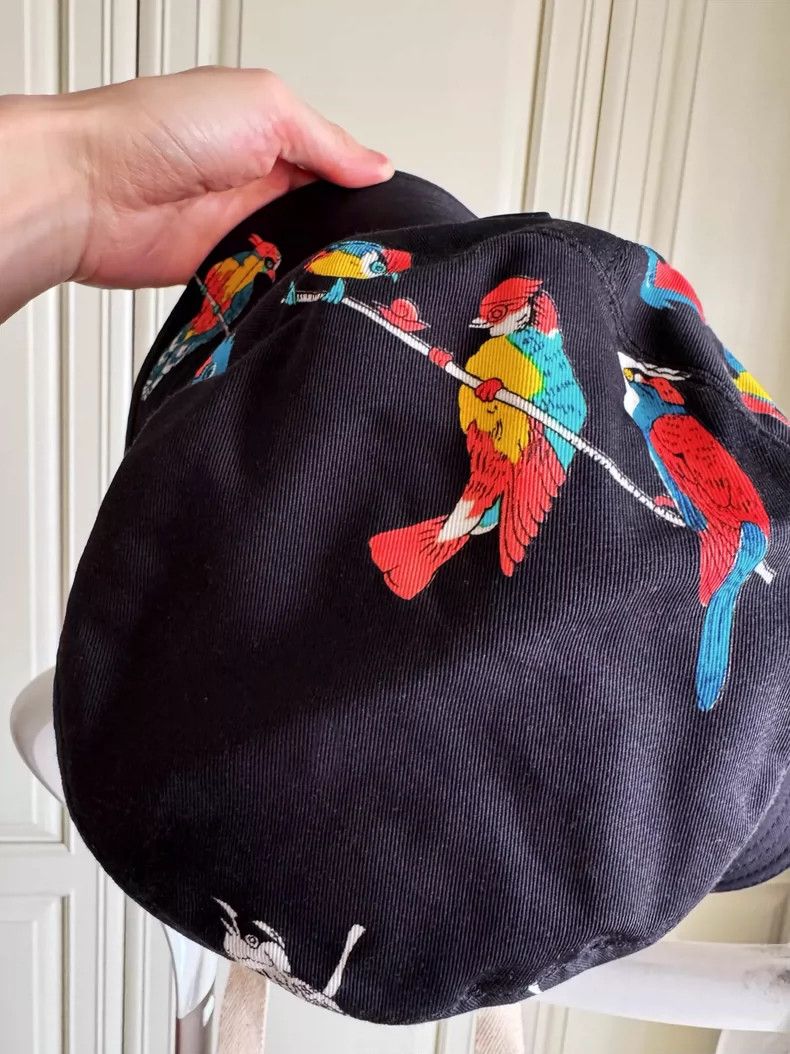Loewe LOEWE size59 Black parrot printed fisherman's hat Size ONE SIZE - 4 Thumbnail