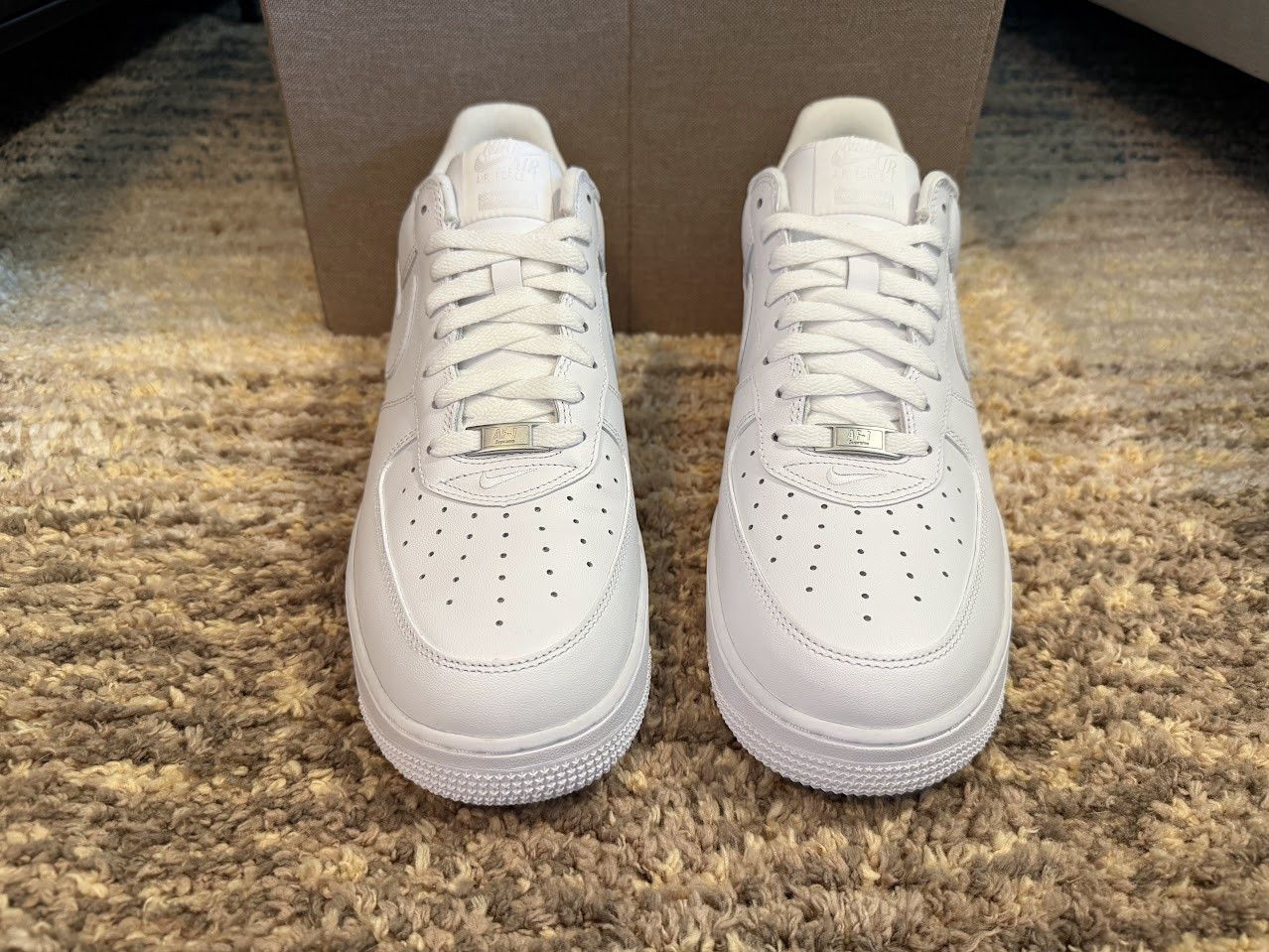 Nike × Supreme `Supreme x Nike Air Force 1 Low White DS Size 12 SS20 Size US 12 / EU 45 - 6 Thumbnail