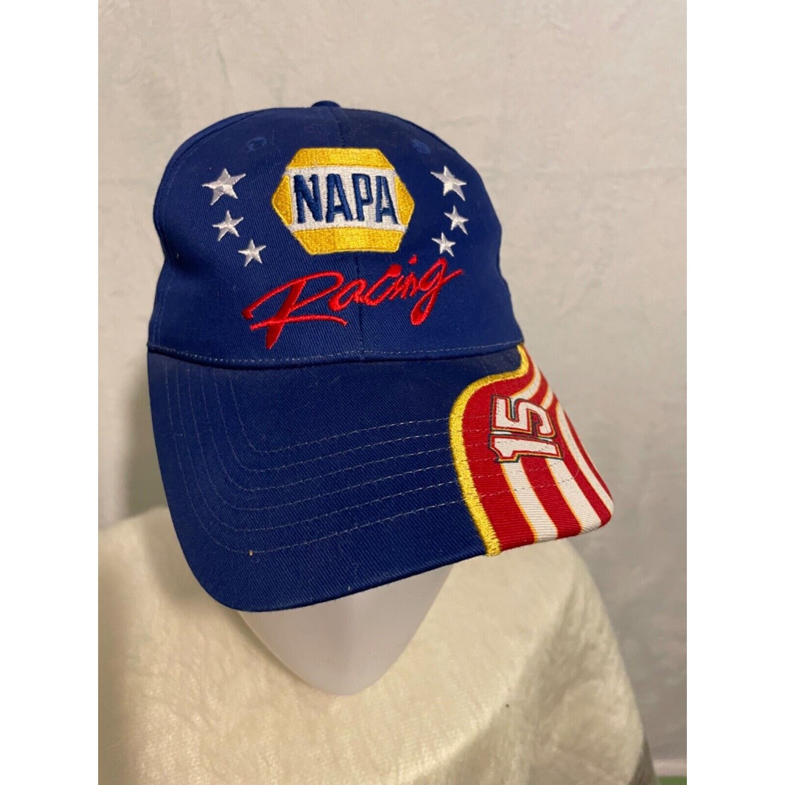 Vintage Vintage NAPA Racing Hat 15 Patriotic Stars Stripes Snapback Size ONE SIZE - 2 Thumbnail