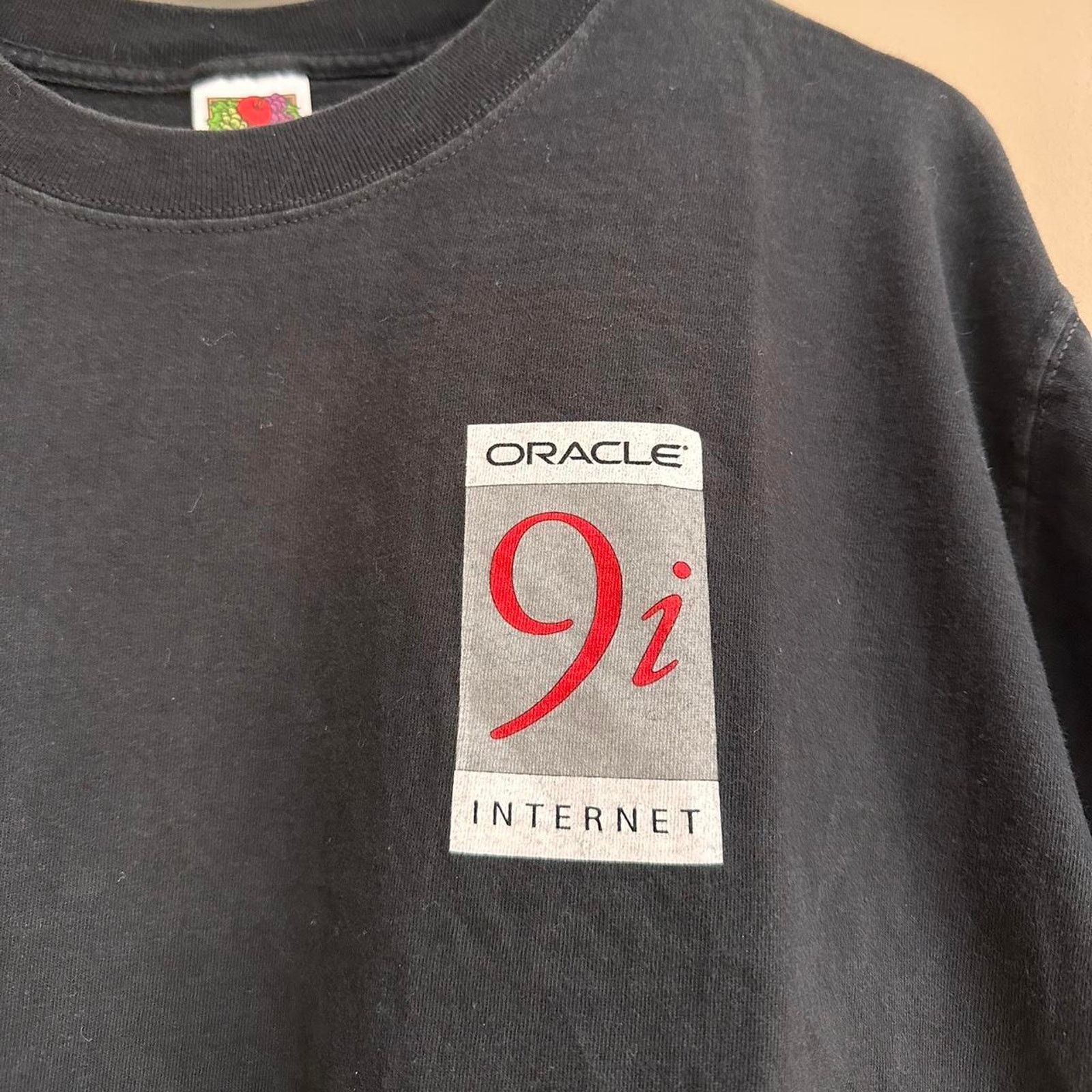 Fruit Of The Loom × Vintage Vintage Oracle Open World Shirt Size US L / EU 52-54 / 3 - 4 Thumbnail