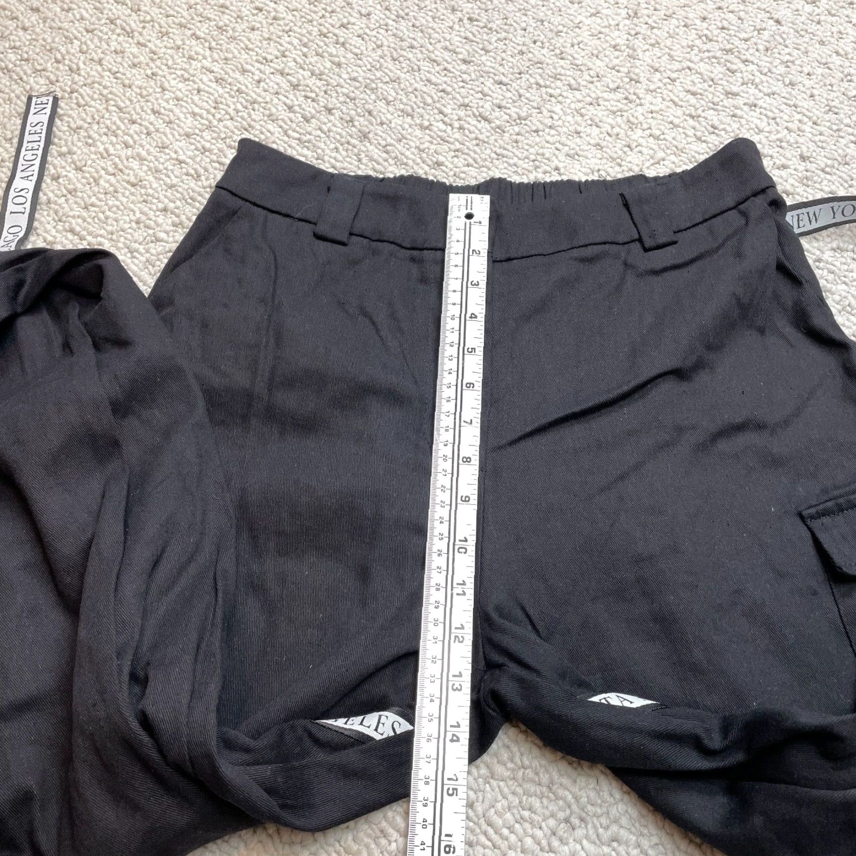 Fashion Nova VINTAGE Fashion Nova Sayra Jogger Sweatpants Womens XL Black Pockets 32x29 New NWT Size 40" / US 18 - 6 Thumbnail