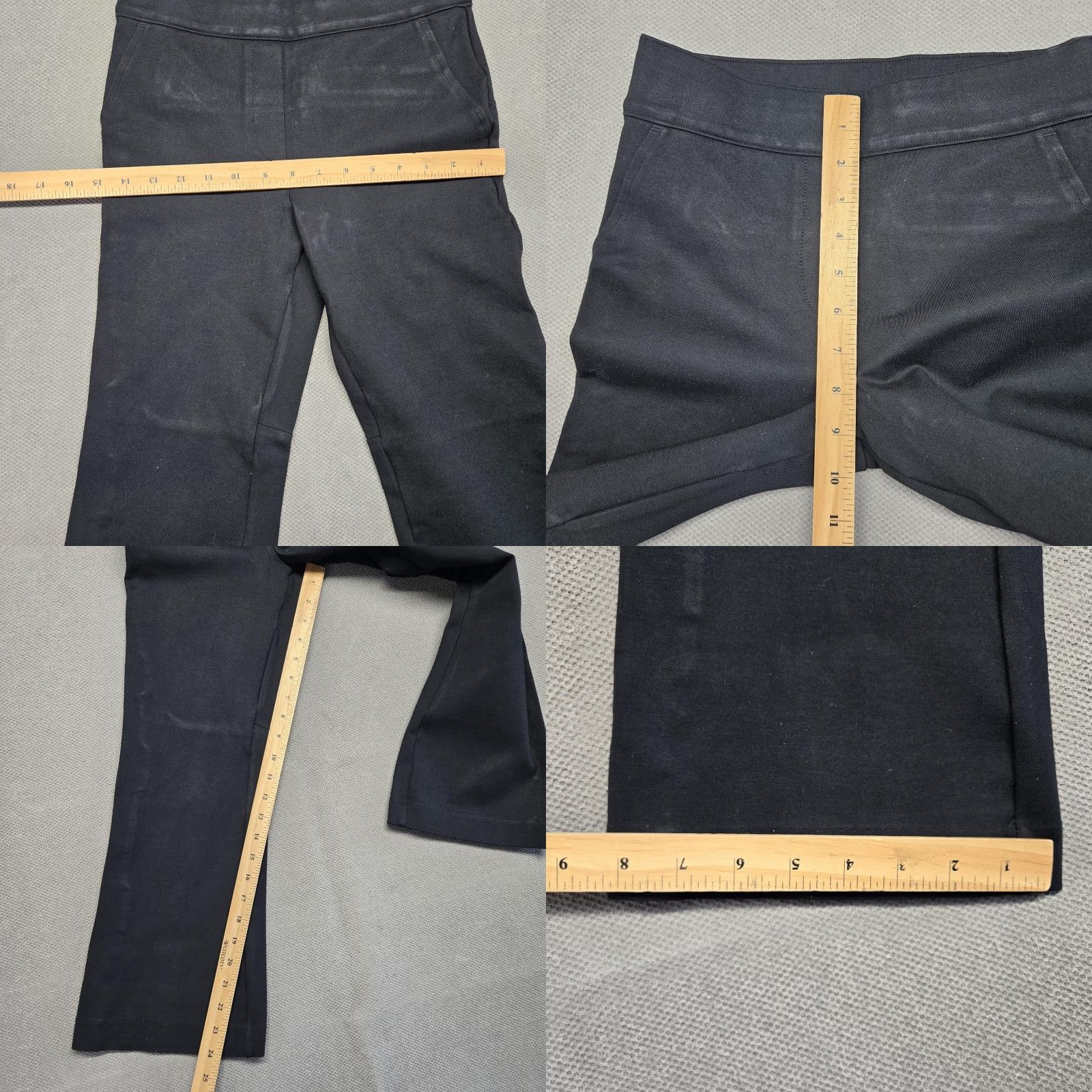 Spanx Spanx Pants Womens XS Black Flared Pull On Dress Petite Stretch Comfort Size 26" / US 2 / IT 38 - 9 Thumbnail