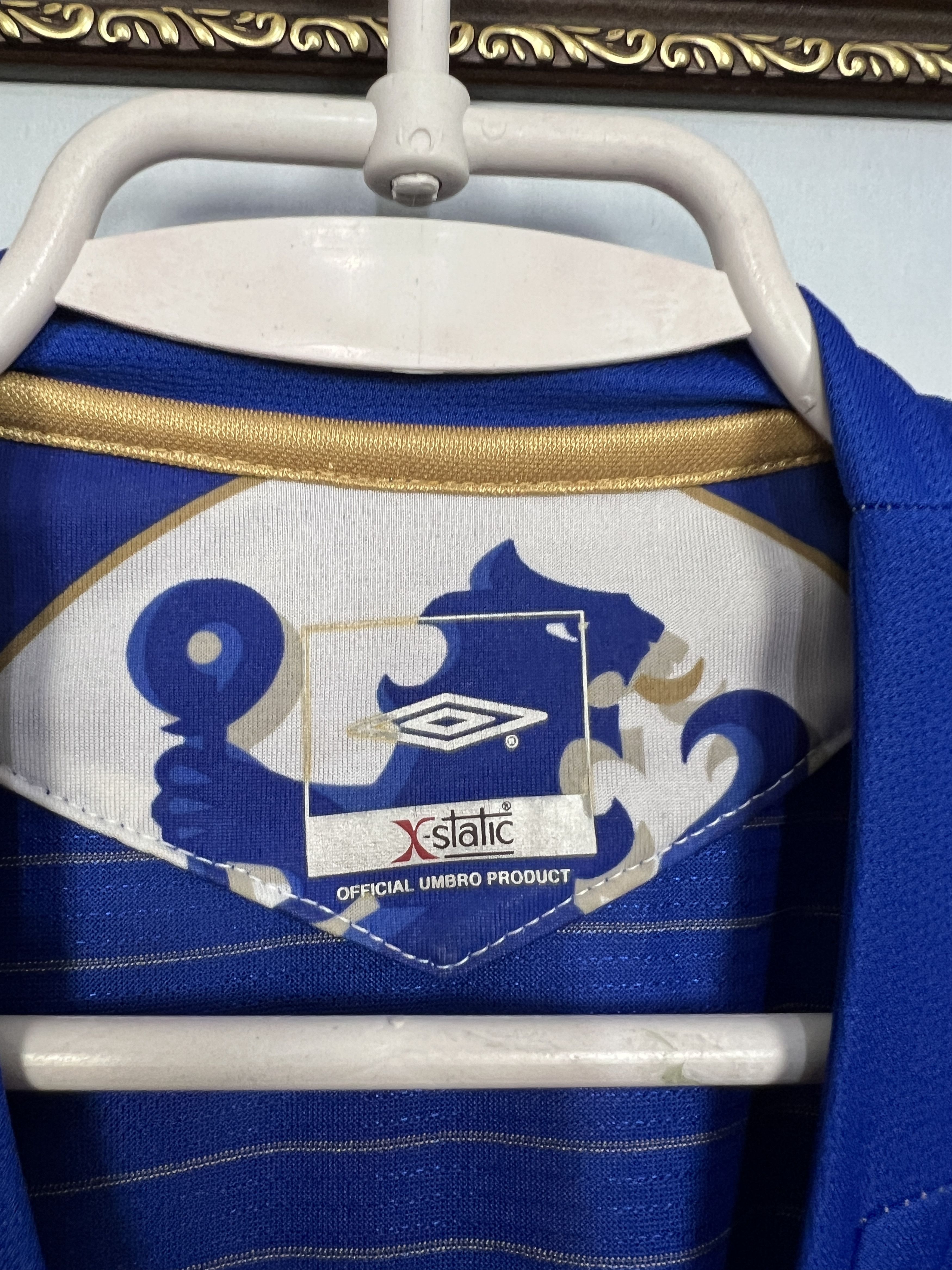Umbro Chelsea Home football shirt 2005 Soccer Umbro Jersey Trikot Size US L / EU 52-54 / 3 - 6 Thumbnail