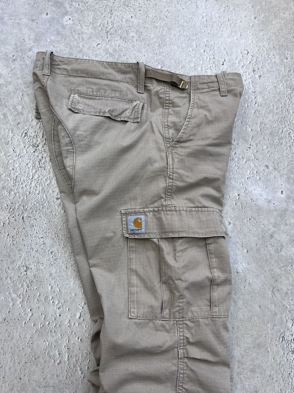 Carhartt × Vintage Vintage Carhartt Cargo Pants Thrashed Travis Scott Style Size US 30 / EU 46 - 7 Thumbnail