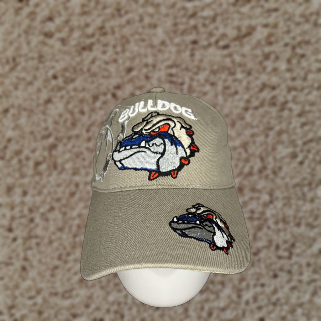 Vintage Gonzaga Bulldogs Basketball Hat Cap Strap Back Adult One Size Beige 100% Acrylic Size ONE SIZE - 1 Thumbnail