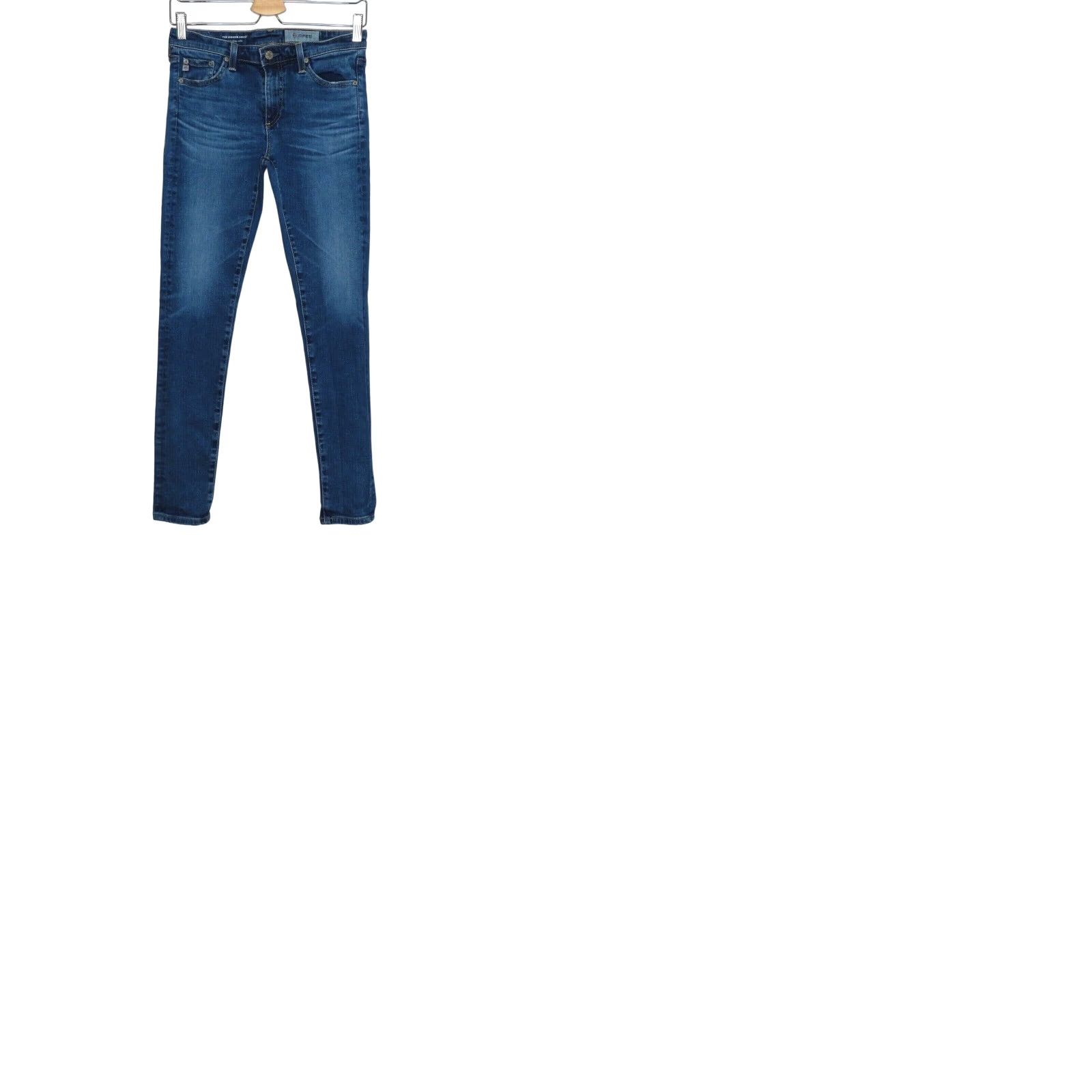 Denime AG Adriano Goldschmied Womens Jeans 27 Legging Super Skinny Ankle Denim Blue 5-Pocket Stretch Regular Vintage No N/A Size 27" / US 4 / IT 40 - 9 Thumbnail