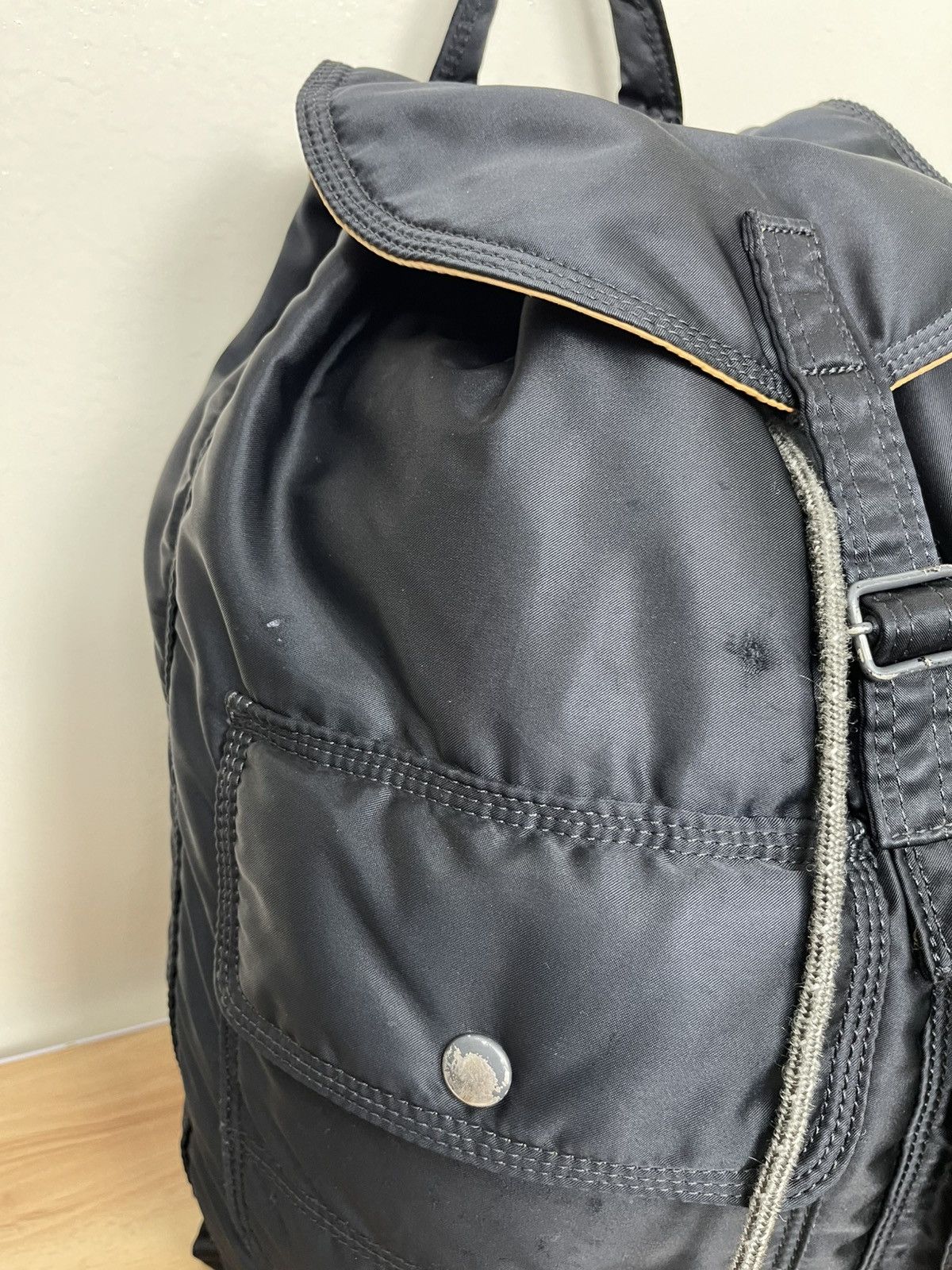 Porter Porter Tanker Rucksack Backpack Drawstring Nylon Black Size ONE SIZE - 5 Thumbnail