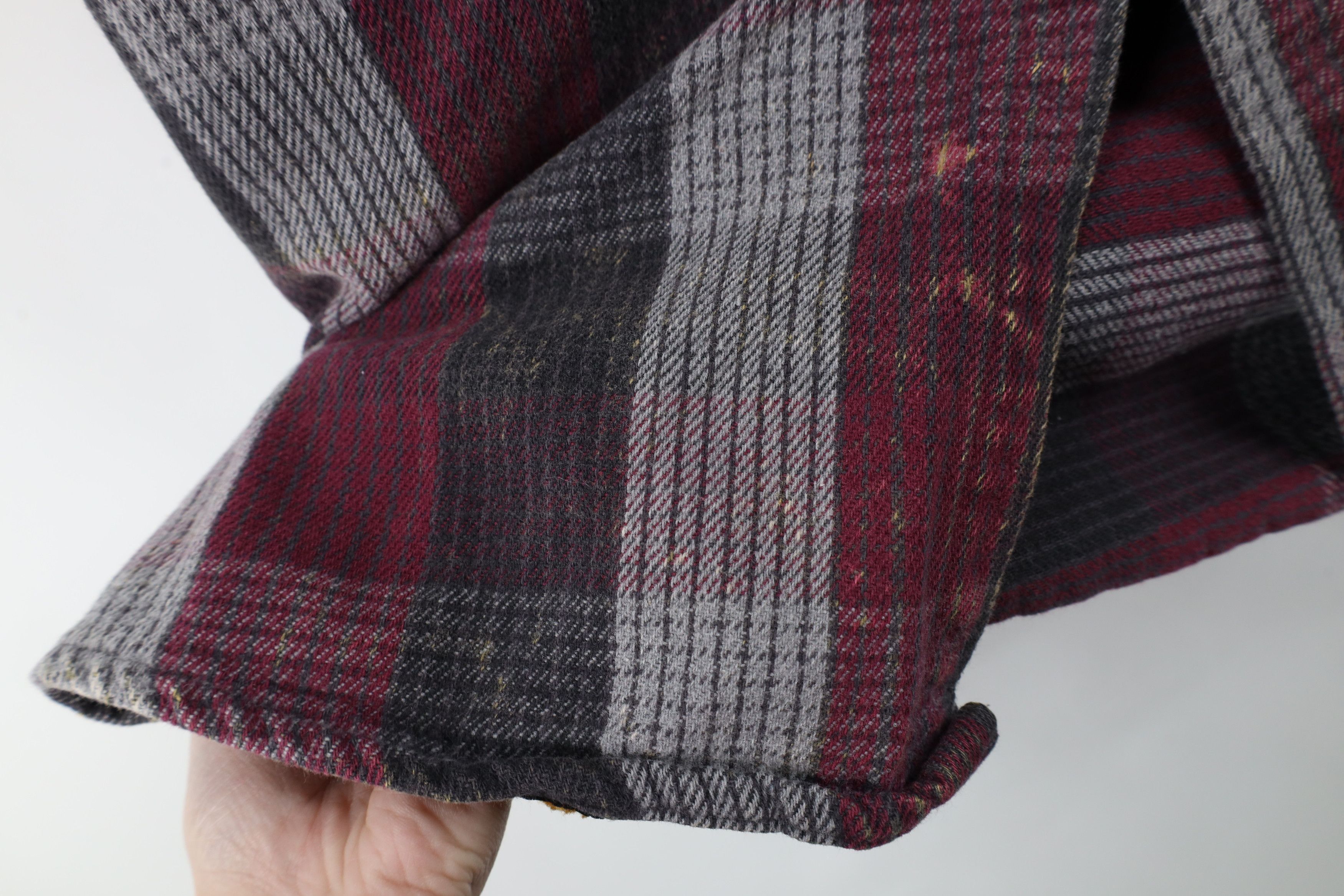 Vintage Vintage 90s Streetwear Heavyweight Button Shirt Plaid Size US XL / EU 56 / 4 - 6 Thumbnail