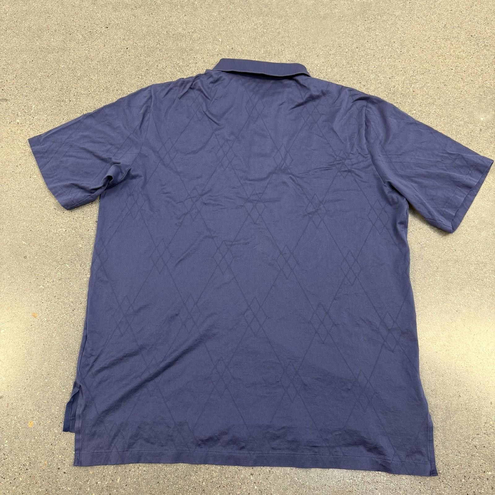 Designer Vtg 90s Polo Golf Shirt Mens XL Diamond Pattern Pima Cotton Size US XL / EU 56 / 4 - 9 Thumbnail