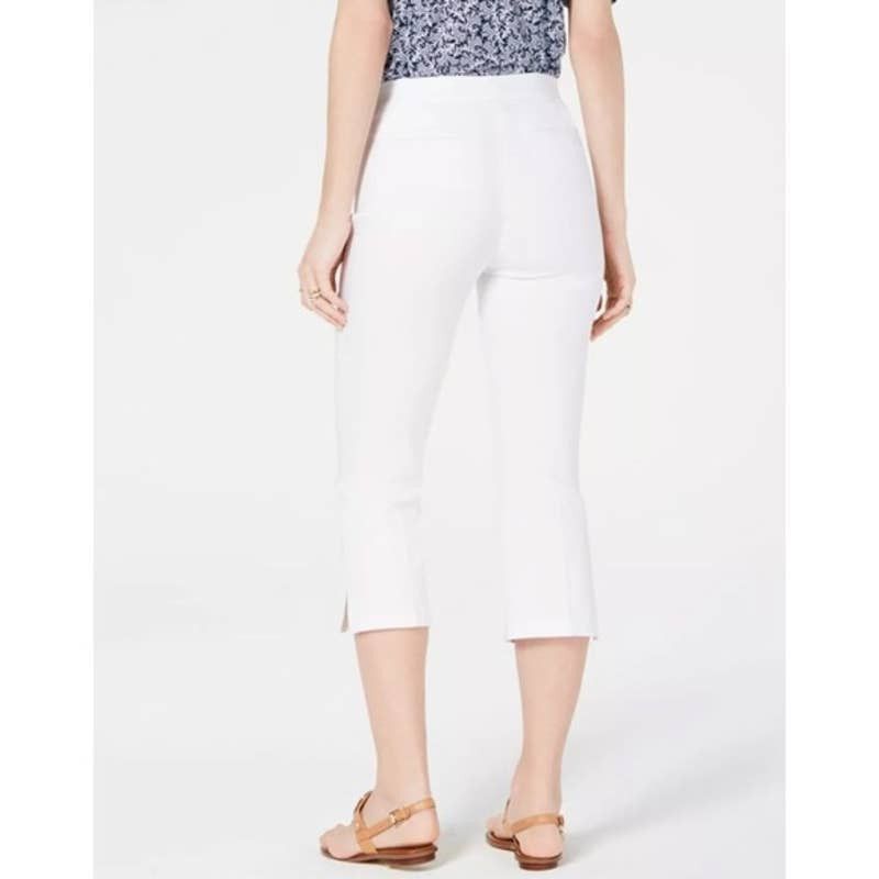 Michael Kors Michael Kors Seamed Pull On Capri pants white Women Size 10 Size 32" / US 10 / IT 46 - 1 Thumbnail