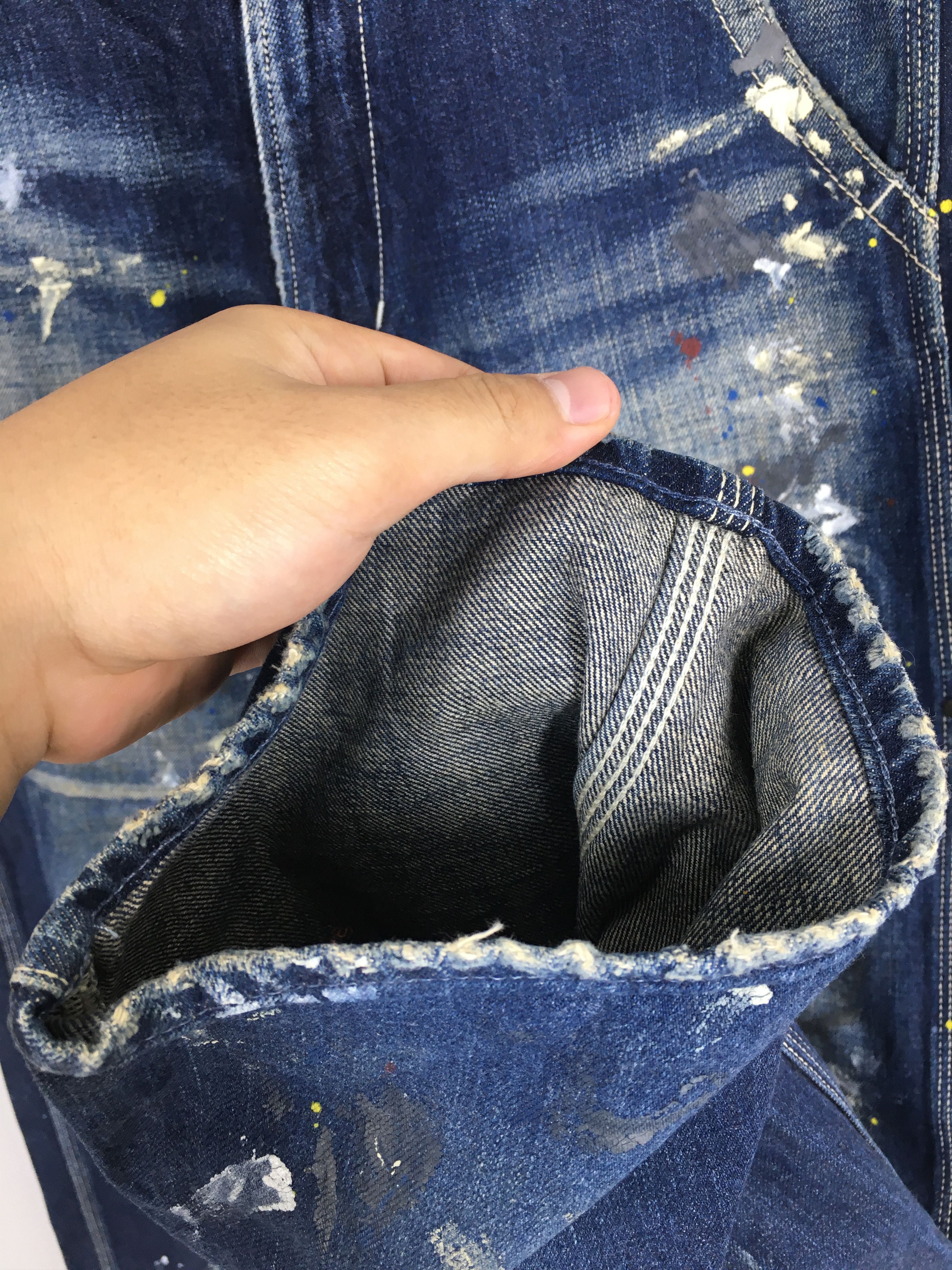 Kapital Size 30x29.5 Quenchloud Japan Splatter Painter Jeans Size US 30 / EU 46 - 4 Thumbnail
