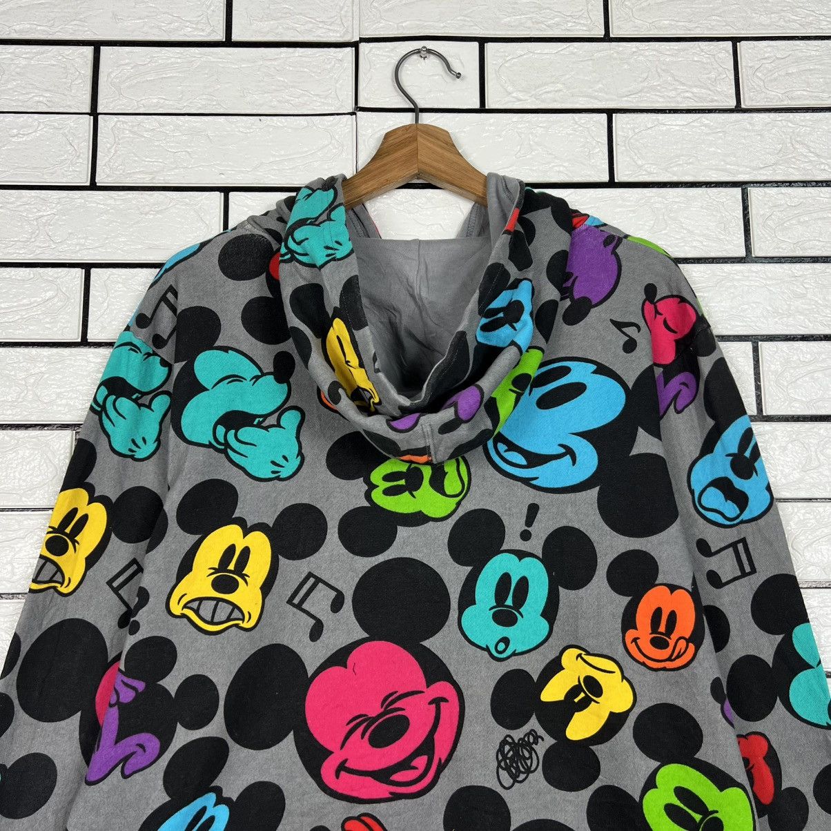 Disney DISNEY Mickey Mouse All Over Logo Zipper Hoodies #4236-C193 Size US L / EU 52-54 / 3 - 17 Thumbnail