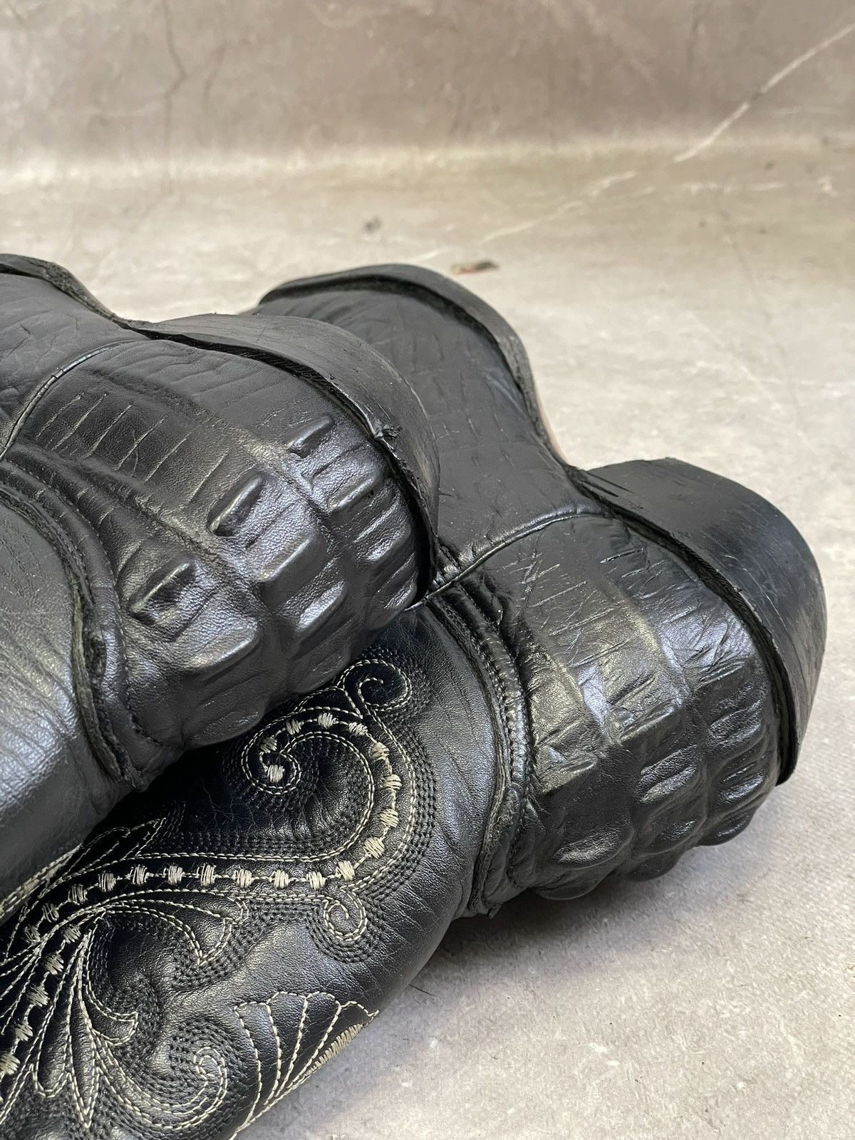 Western Rise D’Emanuel guidi style aligator leather boots luxury style Size US 8 / EU 41 - 10 Thumbnail