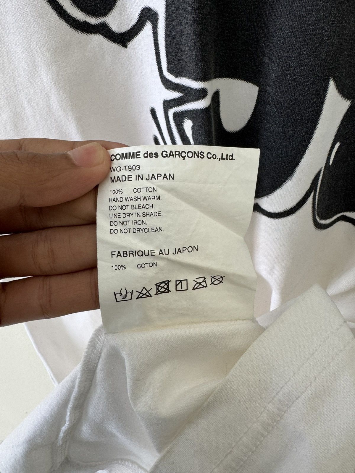 Comme des Garcons COMME DES GARCONS X JUNYA WATANABE GRAFFITI T SHIRT Size US M / EU 48-50 / 2 - 6 Thumbnail