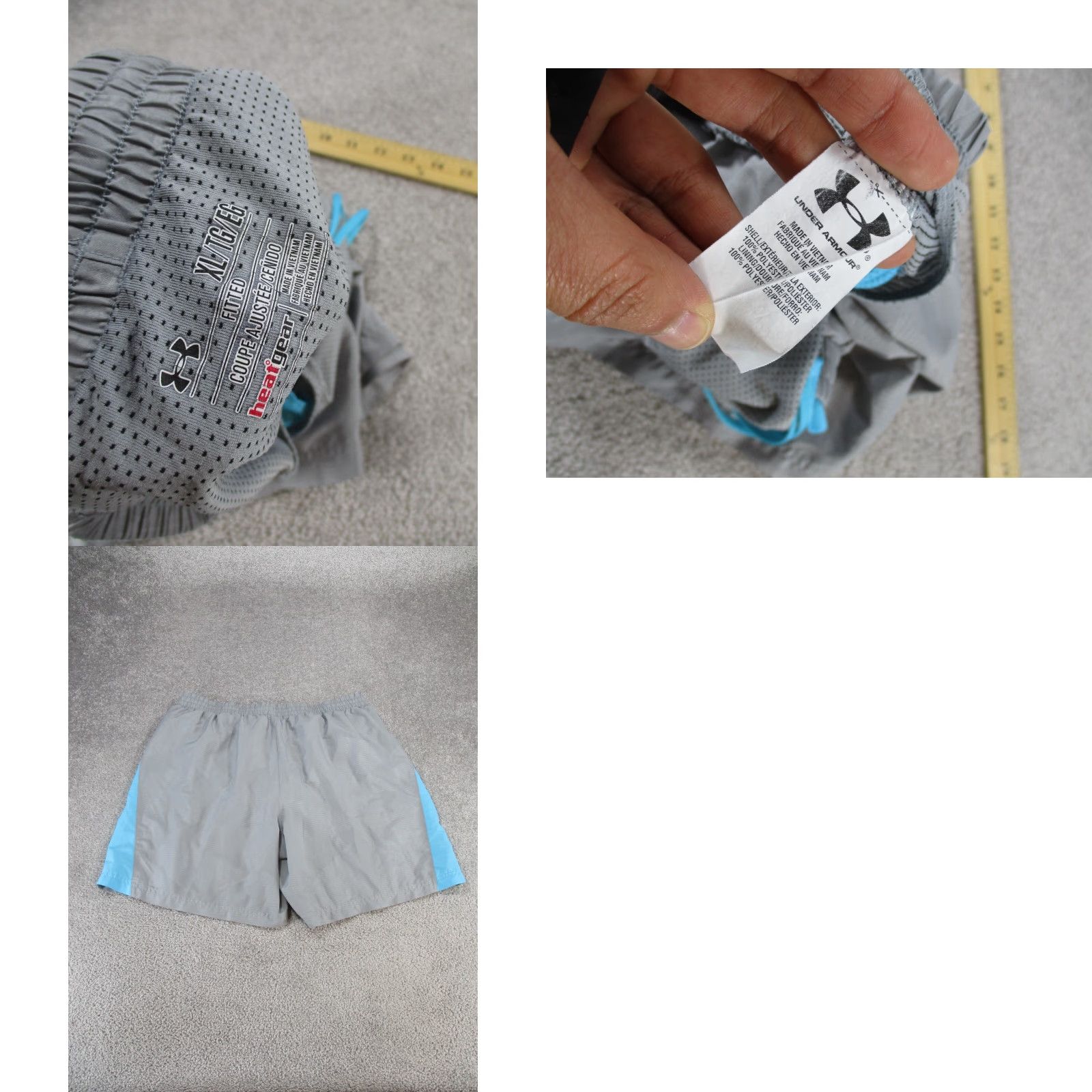 Under Armour Under Armour Shorts Mens XL Gray Lightweight Athletic Fitted Mens Size US 36 / EU 52 - 8 Thumbnail