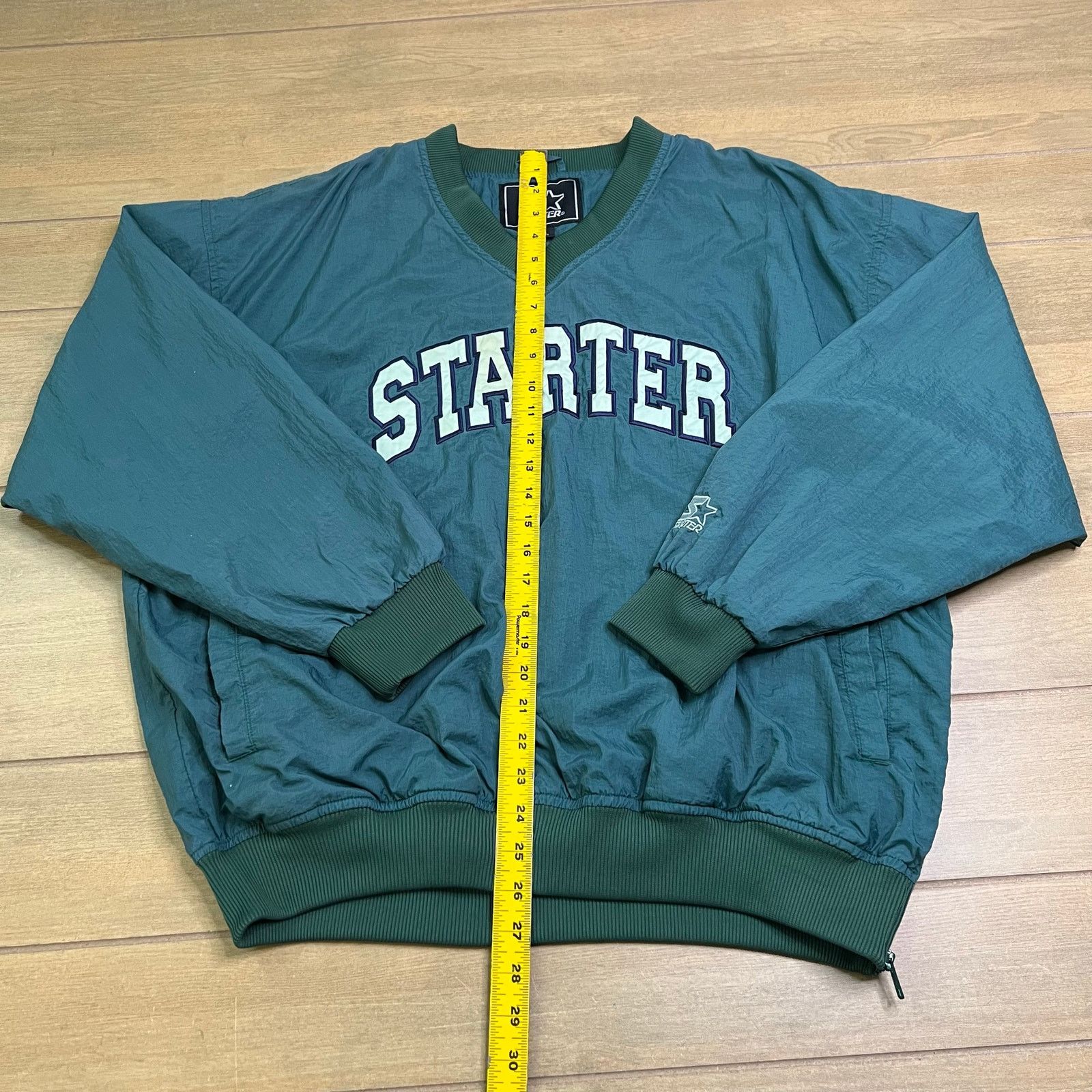 Starter Vintage Starter Pullover Jacket Mens L Green Windbreaker 90s Size US L / EU 52-54 / 3 - 4 Thumbnail