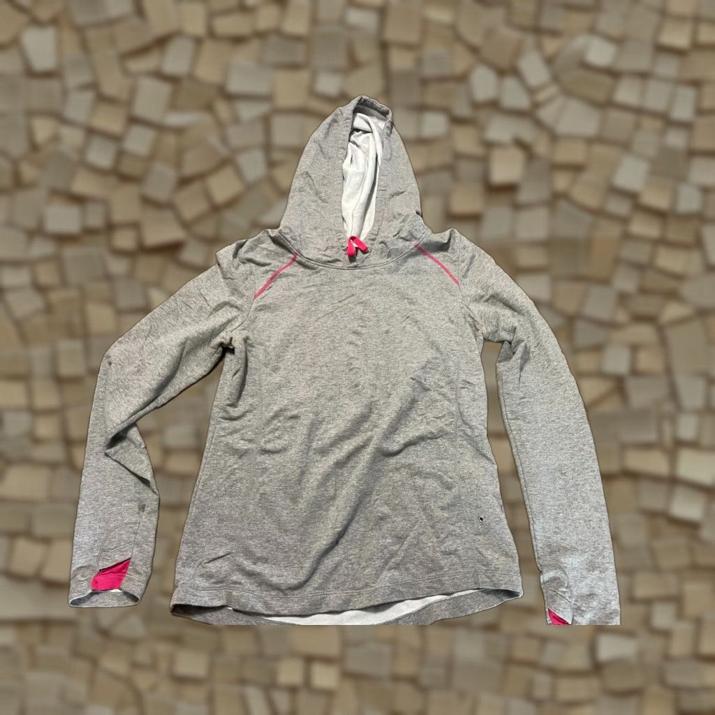 Vintage Energy Zone Hoodie Women's Medium Pullover Long Sleeve Gray Pink Casual Modern Size M / US 6-8 / IT 42-44 - 1 Thumbnail