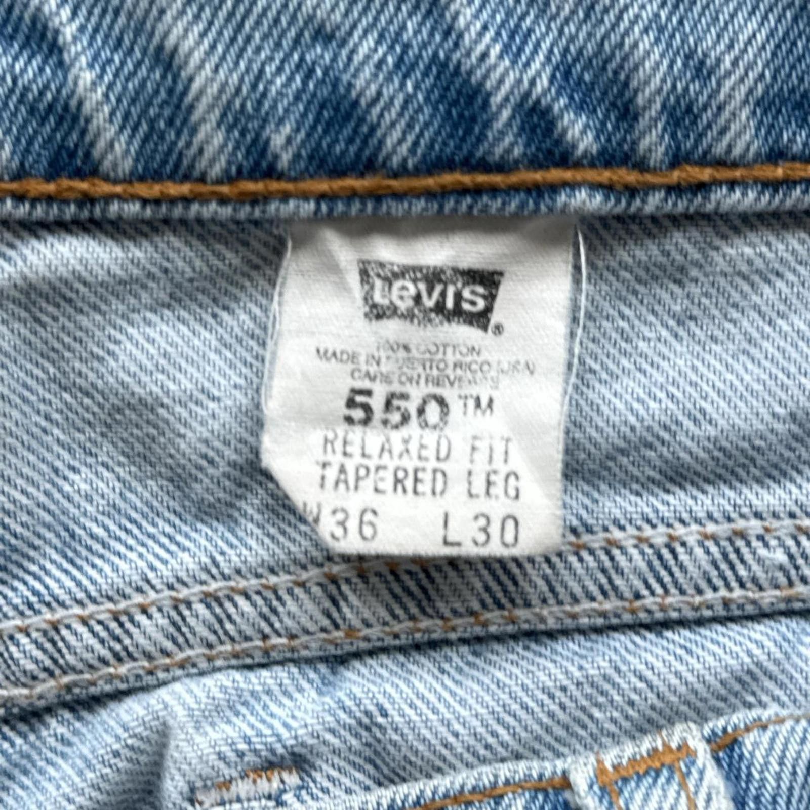Levi's Levi's 550 Light Washed Denim Orange Tabs 90's Jeans Size US 36 / EU 52 - 7 Thumbnail