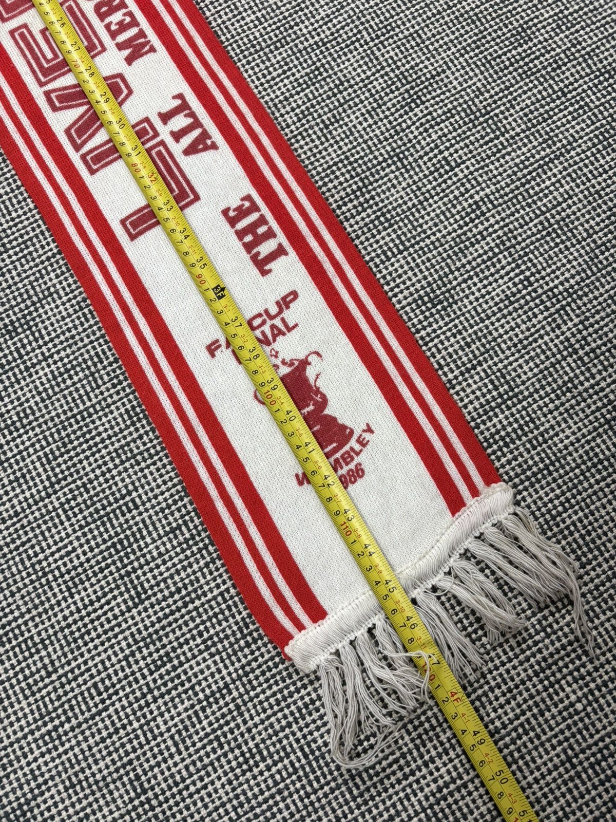 Other 1986 vintage Liverpool FC Fa cup final wembley soccer scarf Size ONE SIZE - 6 Thumbnail