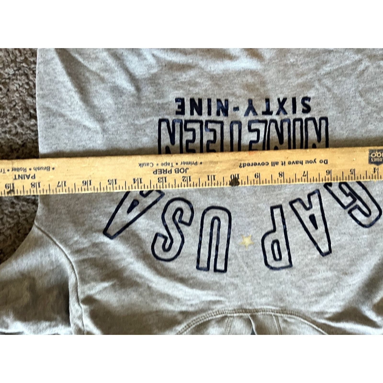 Gap GAP Hooded Sweatshirt Pullover Women XS Gray Stars Logo Activewear Size XS / US 0-2 / IT 36-38 - 5 Thumbnail