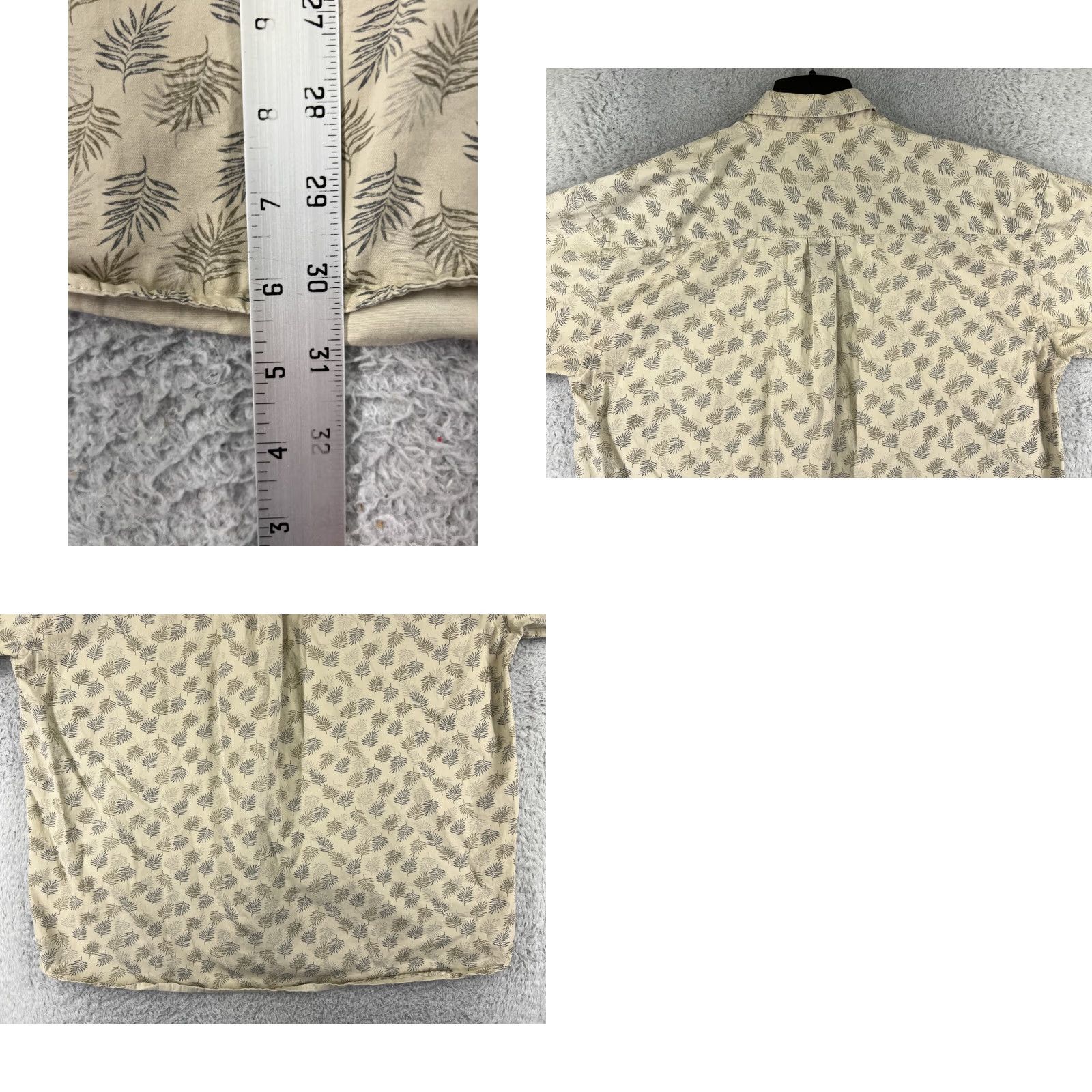 Vintage VINTAGE Natural Issue Shirt Men 2XL Yellow Palm Print Button Up Cotton Floral Camp Size US XXL / EU 58 / 5 - 9 Thumbnail