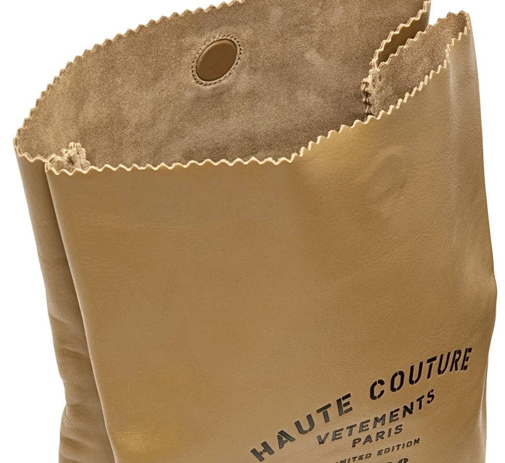Vetements Vetement Couture Leather Paperbag Clutch Bag, 2019 Size ONE SIZE - 9 Thumbnail