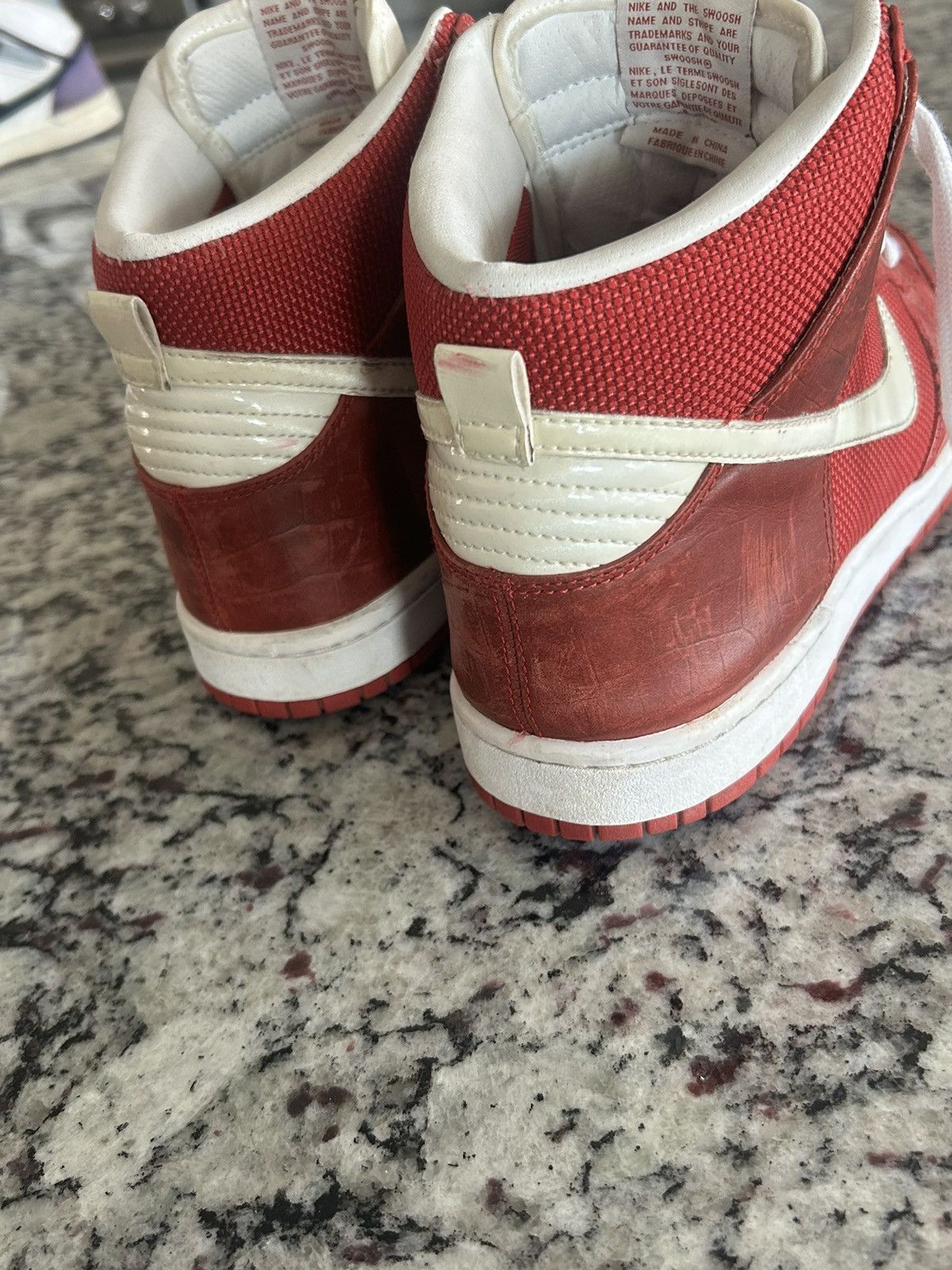 Nike Nike high top red dunks Size US 8 / EU 41 - 8 Thumbnail