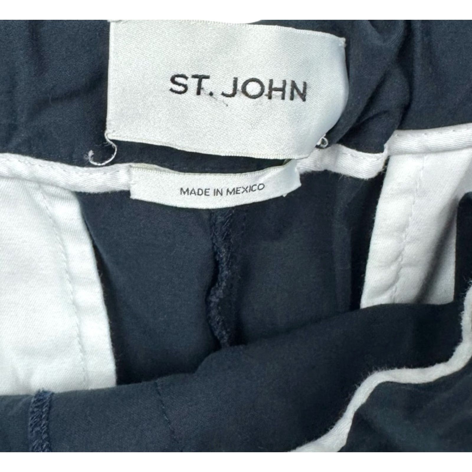 St. John St. John Pants Womens Medium Blue Stretch Pull On Waist Size 32" / US 10 / IT 46 - 4 Thumbnail