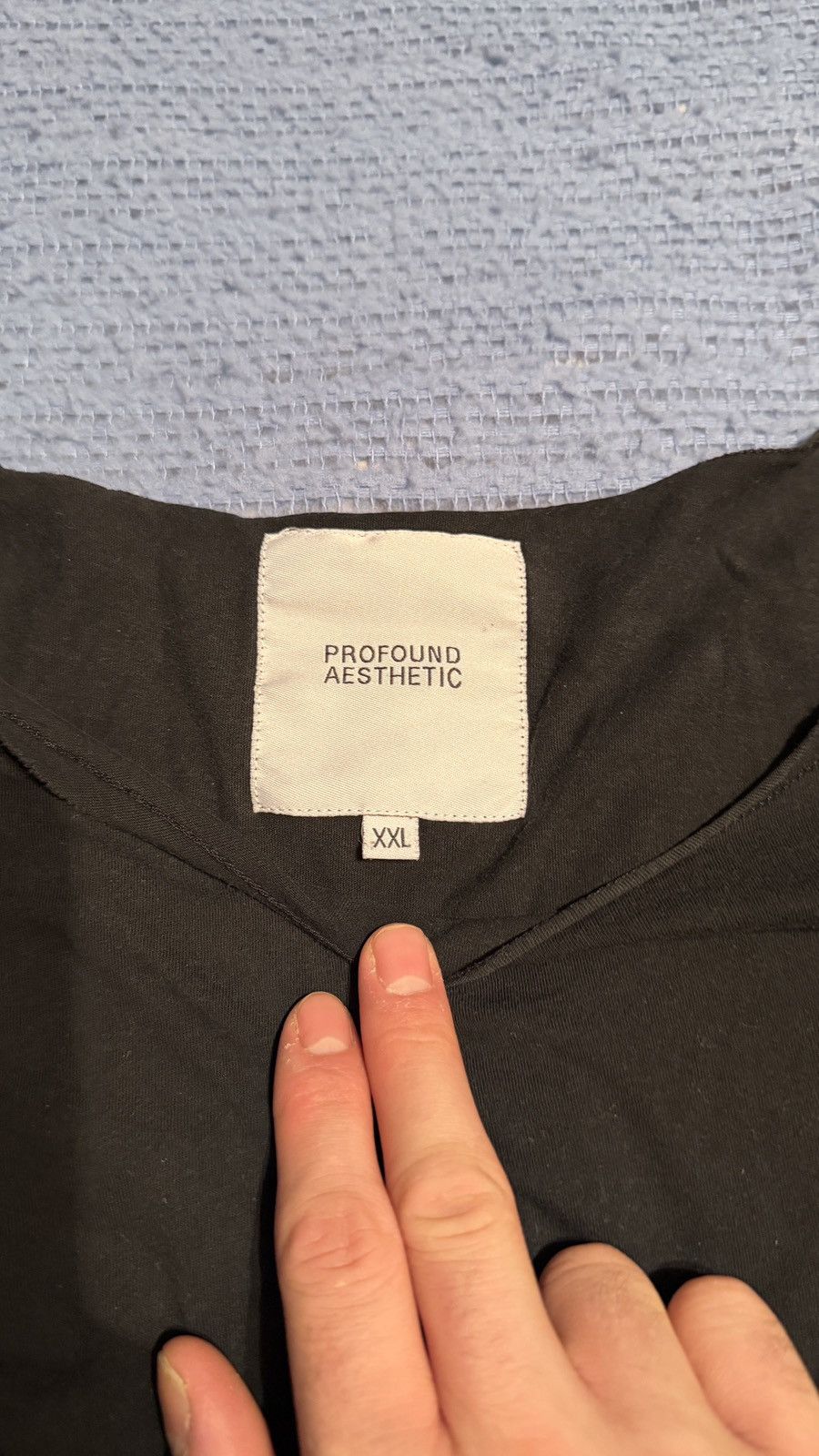 Profound Aesthetic PROFOUND AESTHETIC Black Short Sleeve Pocket Tee Size US XL / EU 56 / 4 - 3 Thumbnail