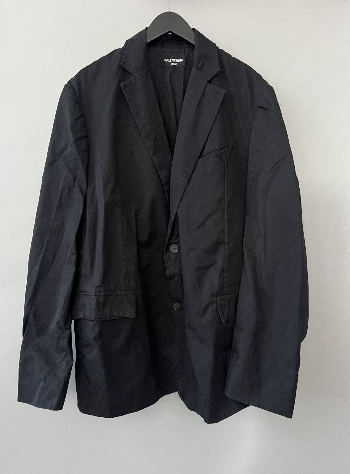 Balenciaga Balenciaga Afterworld Black Oversized Tailored Blazer Size US M / EU 48-50 / 2 - 1 Thumbnail