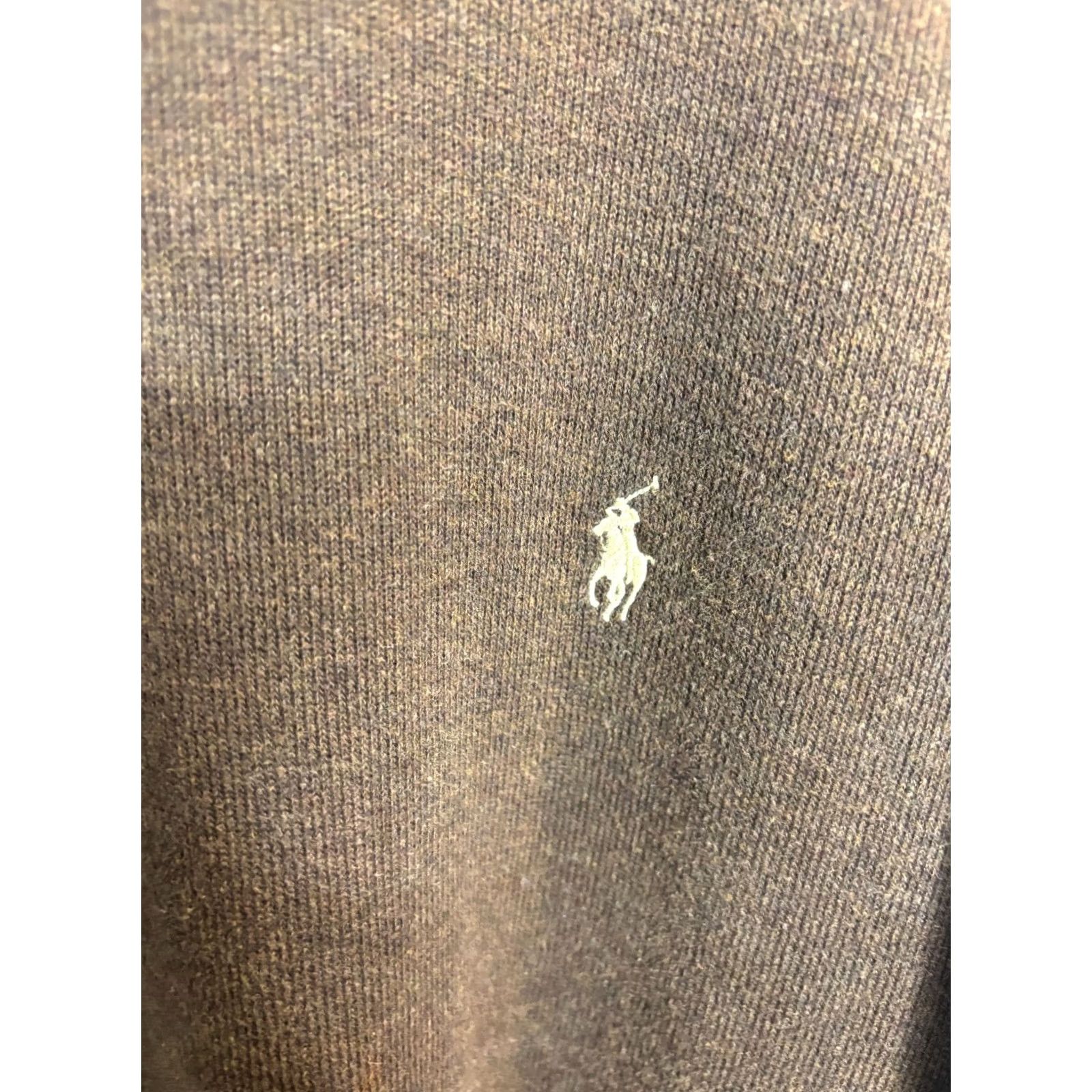 Polo Ralph Lauren Polo Ralph Lauren Sweater Mens 2XLT Cotton 1/4 Zip Brown Mock Neck Pullover Logo Embroidered Zipper Knit Casual Classic Preppy 5227 Mens Size US XXL / EU 58 / 5 - 3 Thumbnail