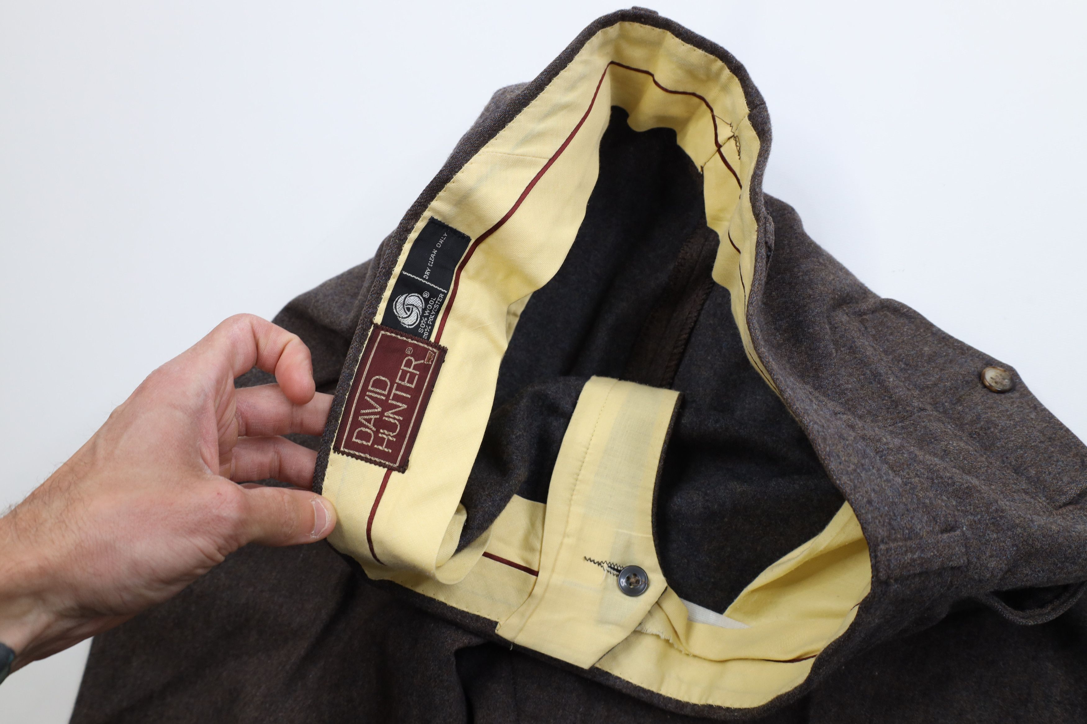 Vintage Vintage 70s Streetwear Wide Leg Bell Bottoms Pants Brown USA Size US 36 / EU 52 - 9 Thumbnail