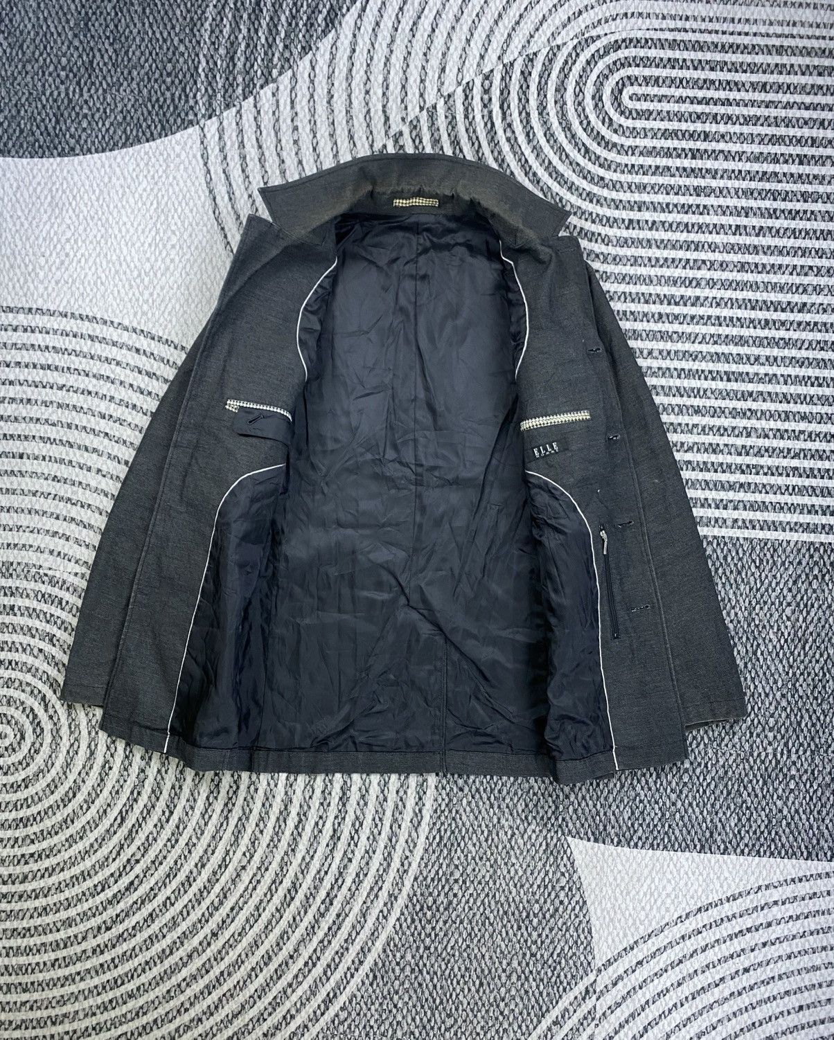 Japanese Brand Vintage Elle Homme Fullbutton Designed Blazer Coat Jacket Size US M / EU 48-50 / 2 - 6 Thumbnail